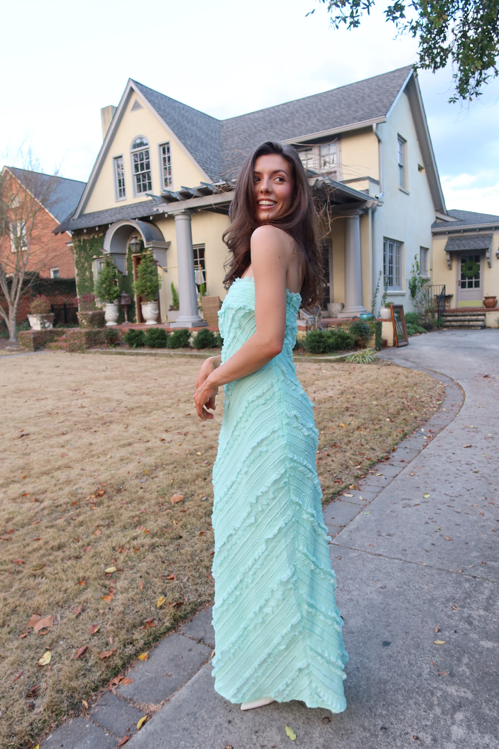 Mint Meadow Maxi Dress- Mint Green