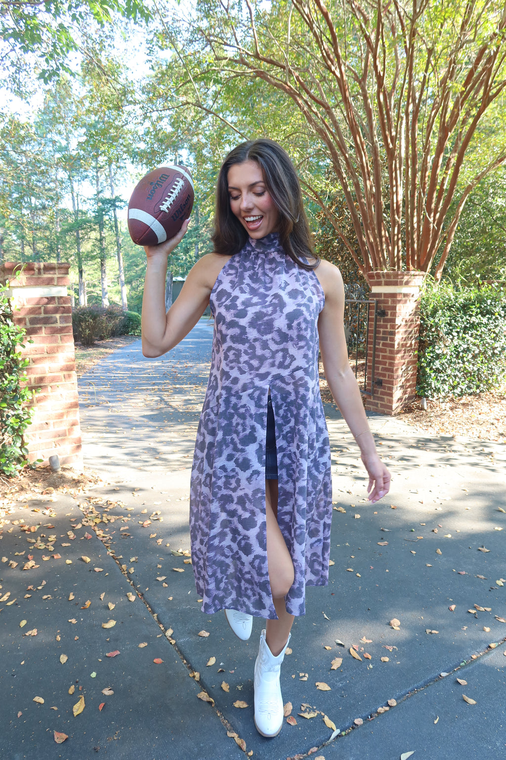 Purple Reign Leopard Top- Purple