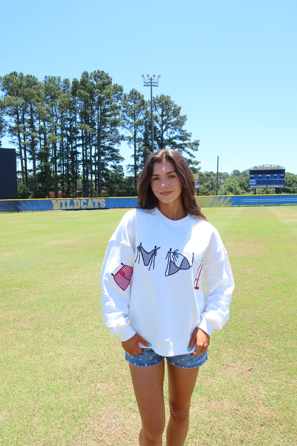 All-American Summer Crewneck- White
