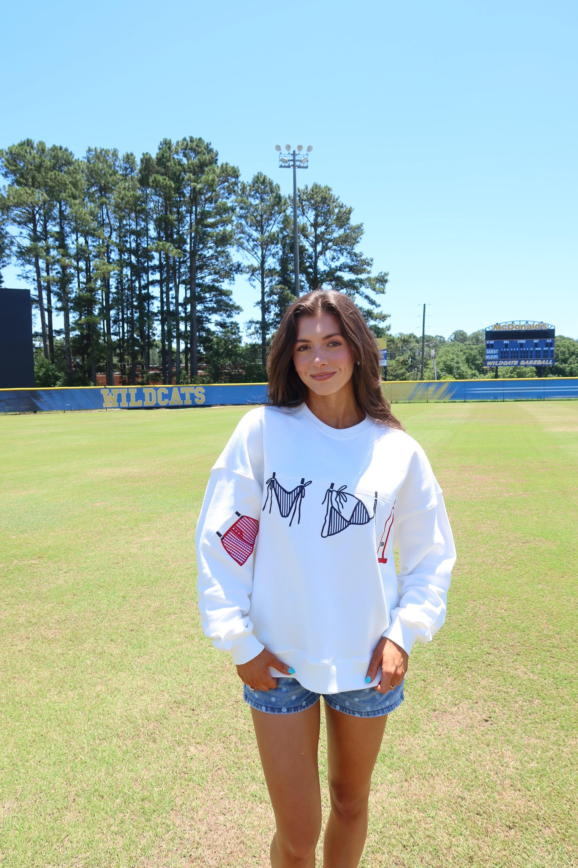All-American Summer Crewneck- White