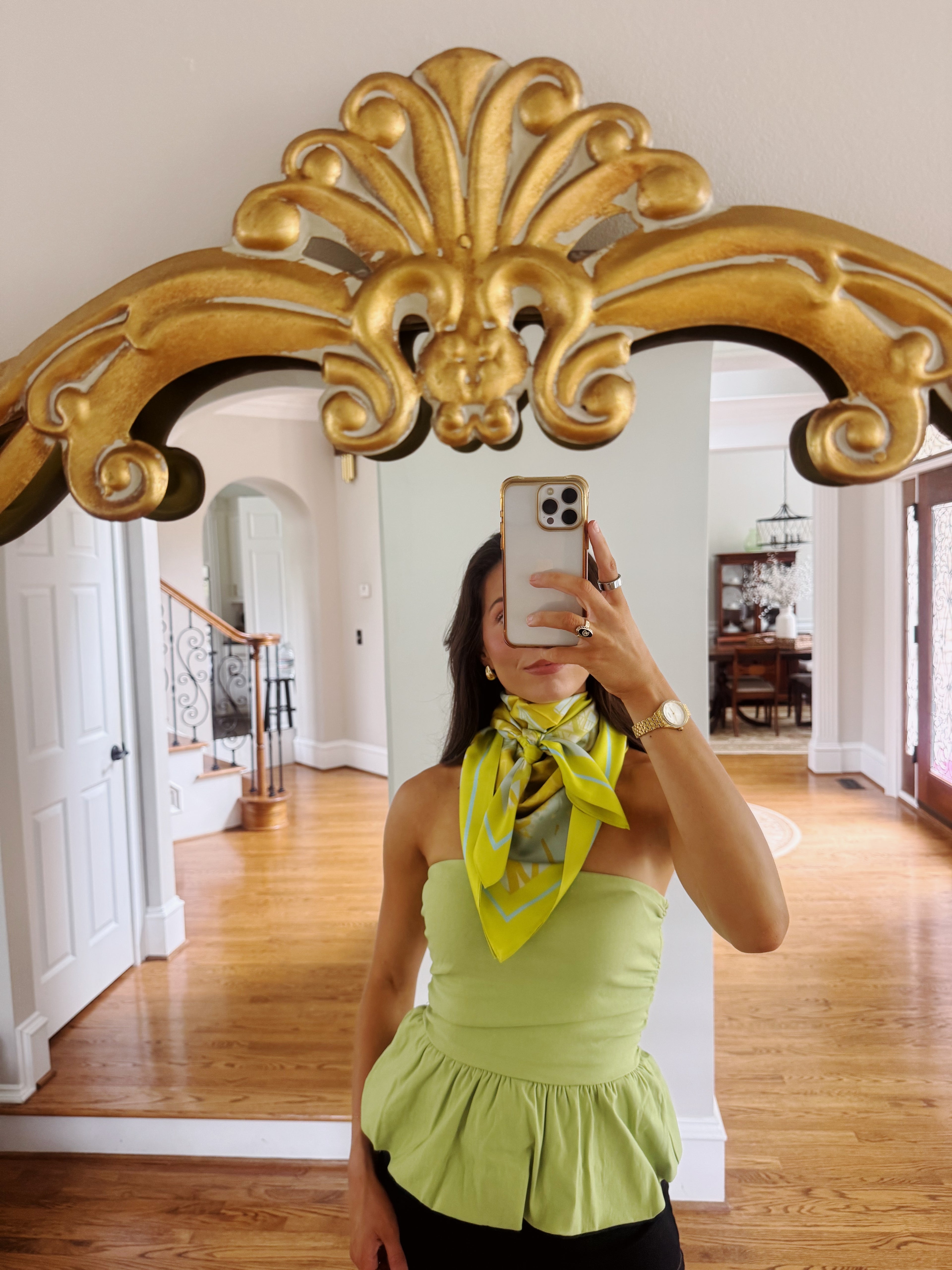 NY Said I love you Silk Scarf- 35x35