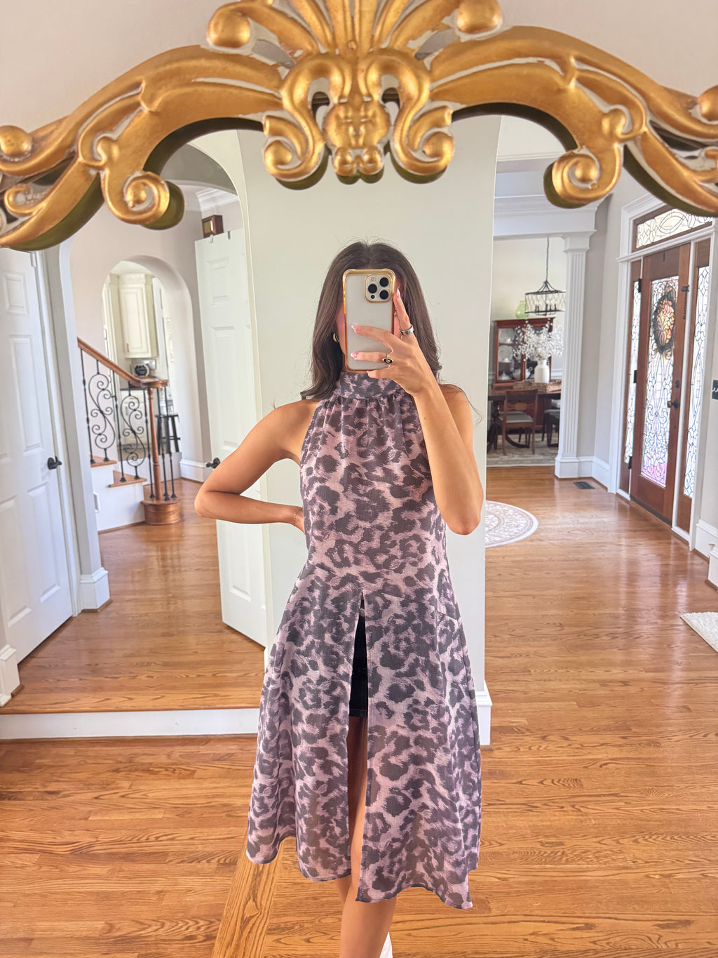 Purple Reign Leopard Top- Purple
