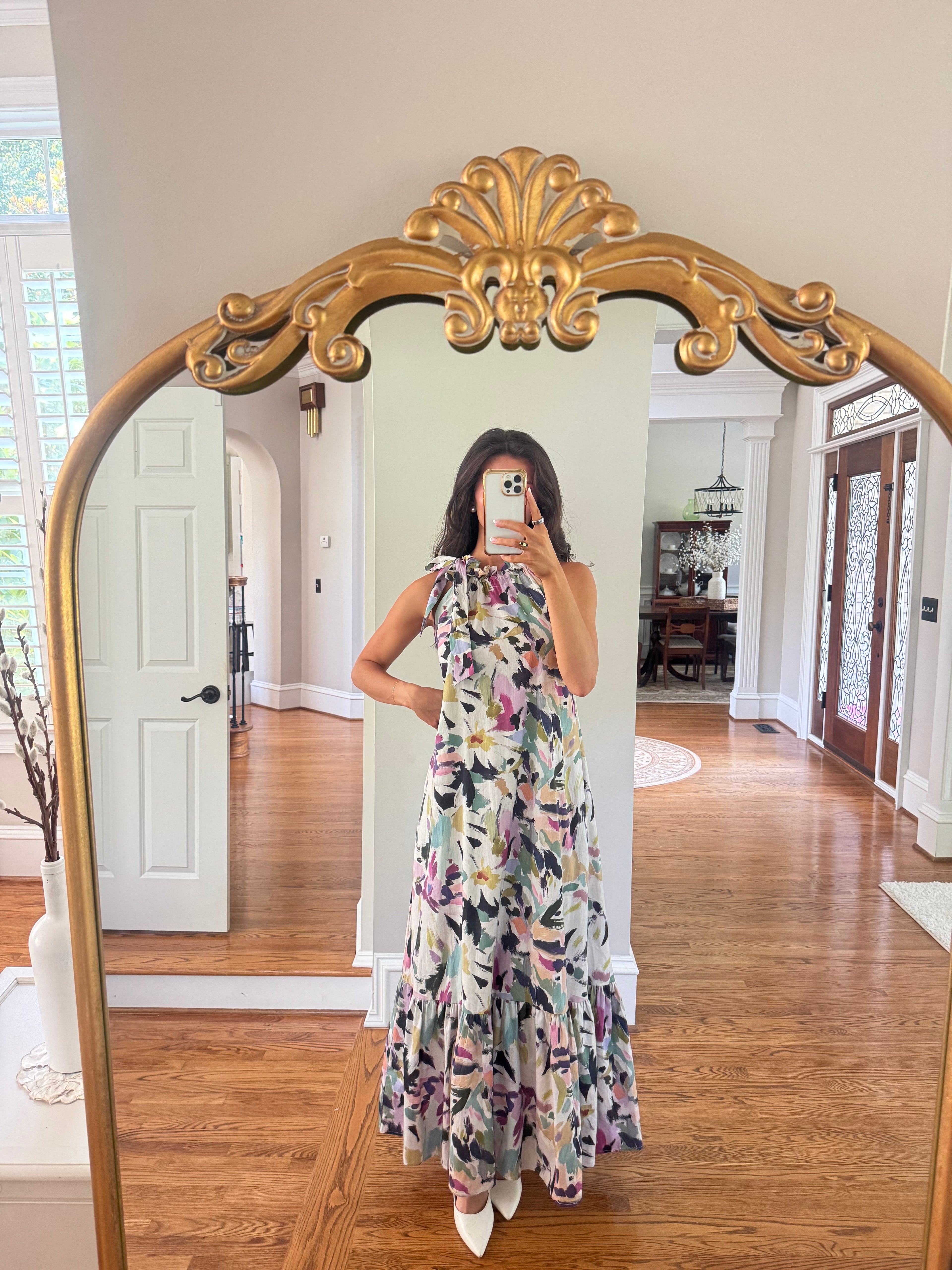 Painted Garden Maxi Dress- Multi