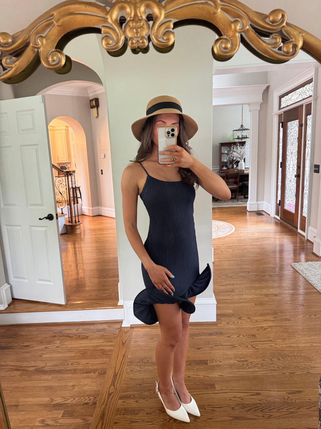 Tabby Mini Dress- Navy
