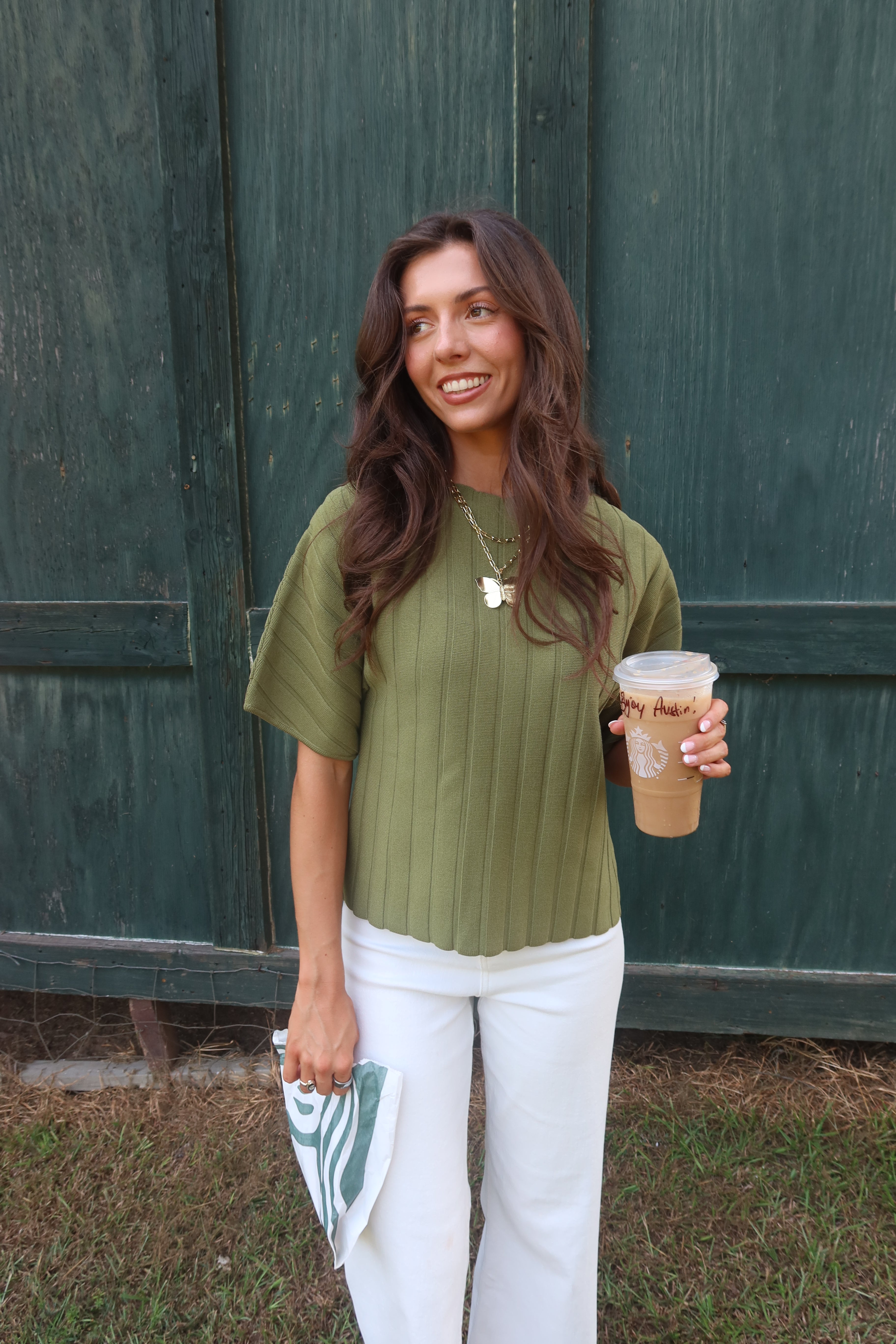 Lorelai Top- Martini Olive