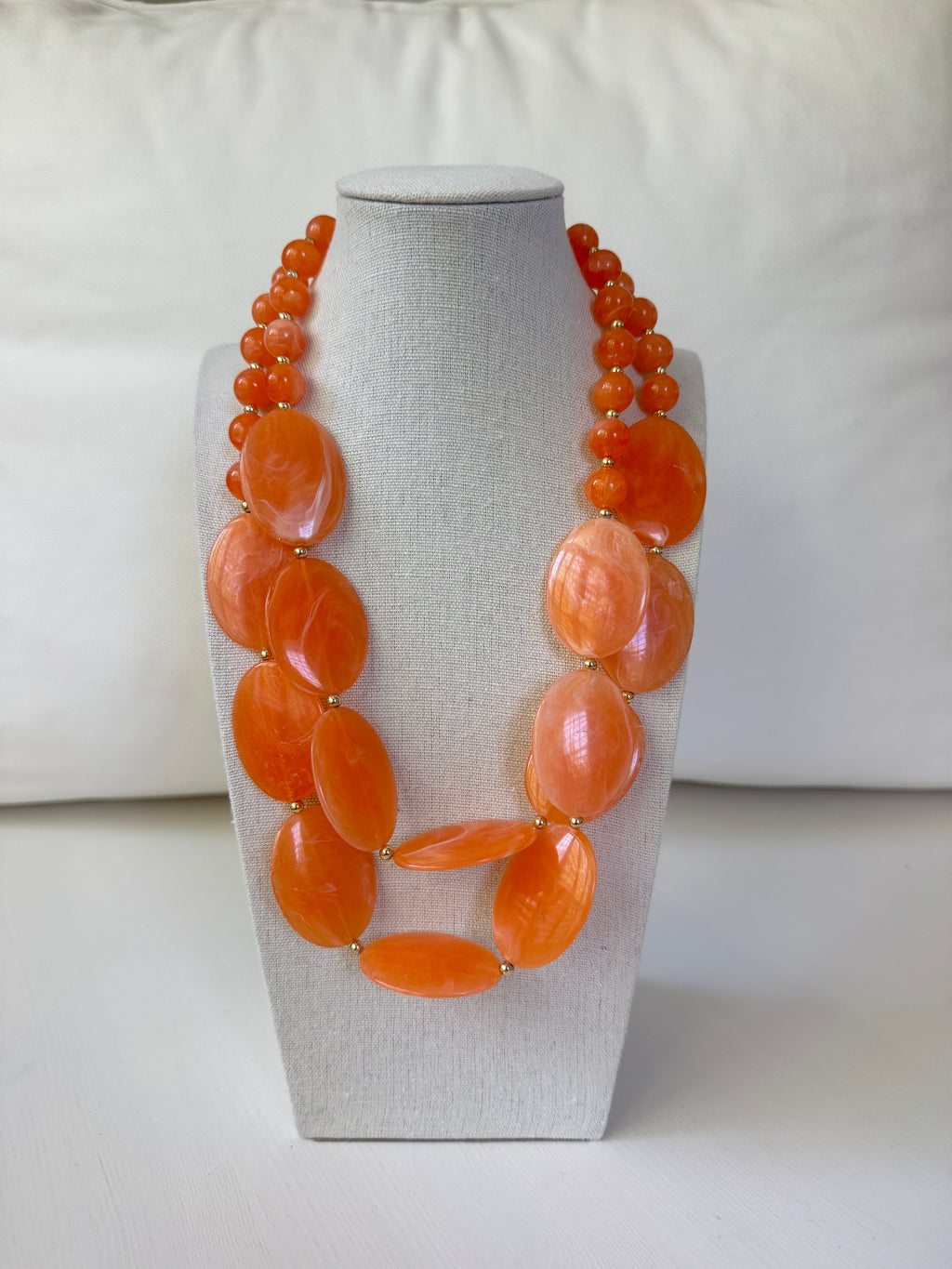 Orange Blossom Double Necklace