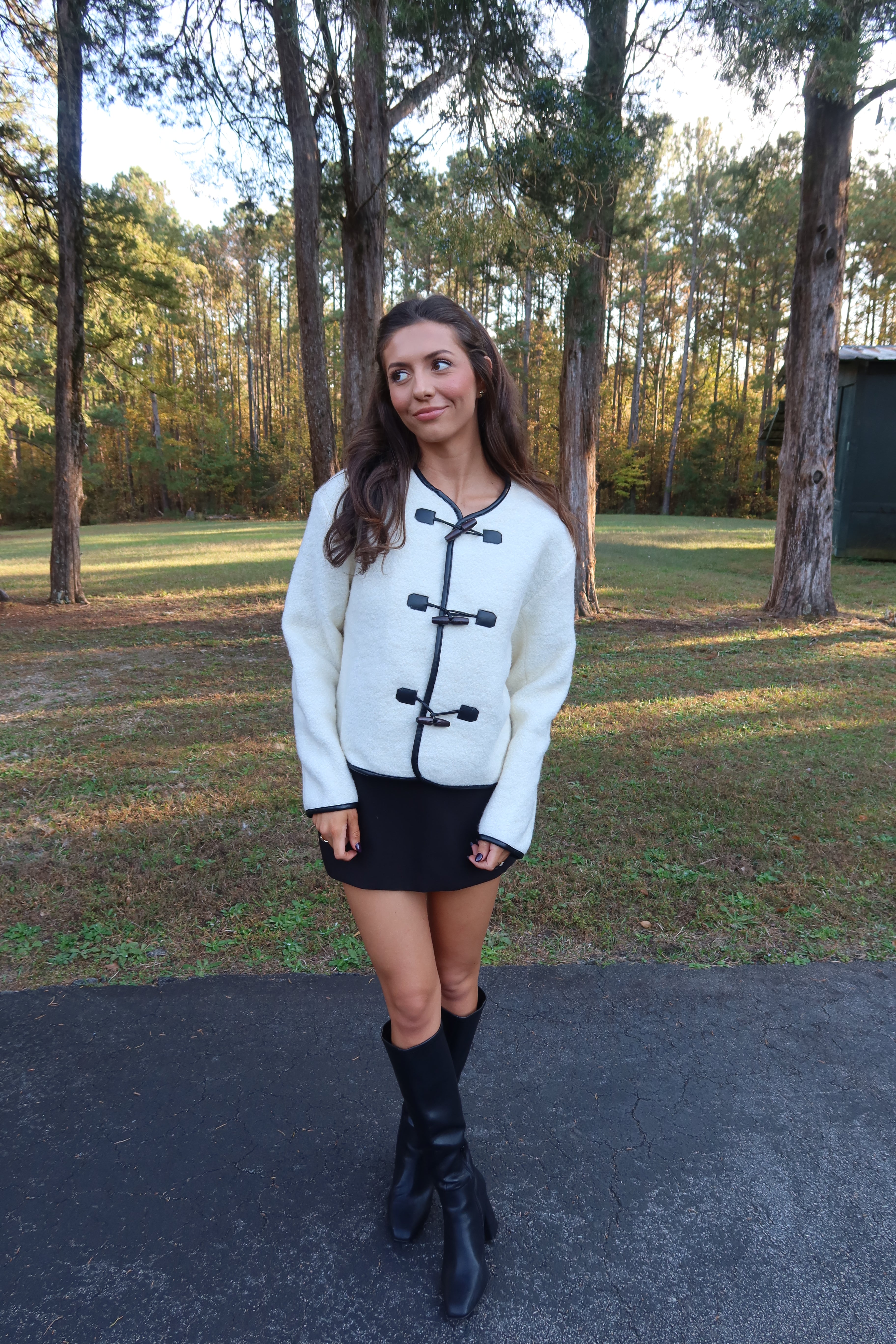Cotswold Jacket- Ivory/Black