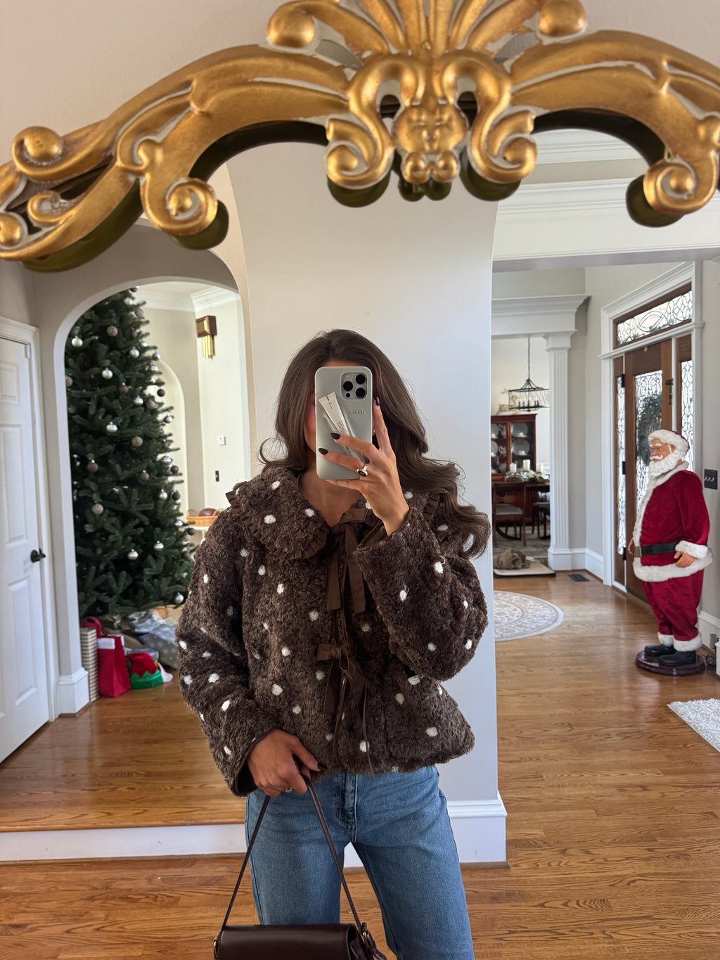 Teddy Bear Sherpa Jacket- Chocolate Brown