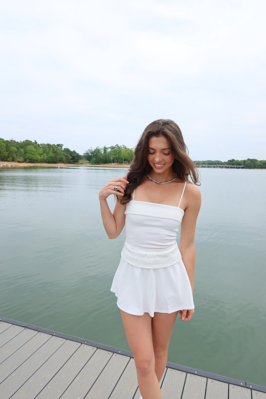 Court Club Athletic Skirt- White