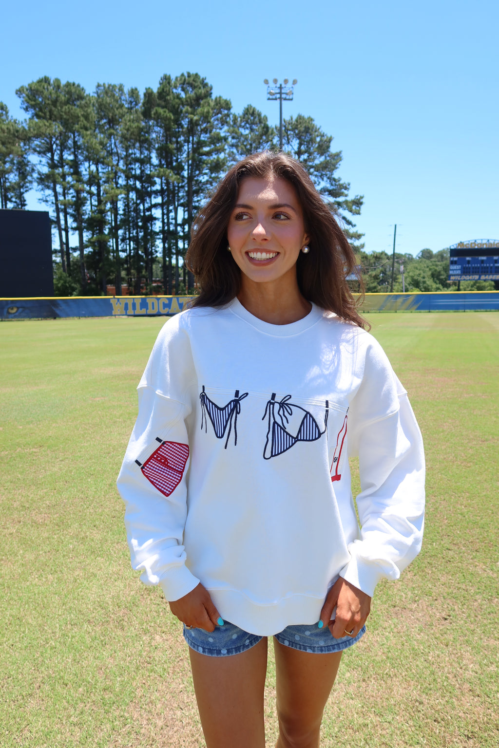 All-American Summer Crewneck- White