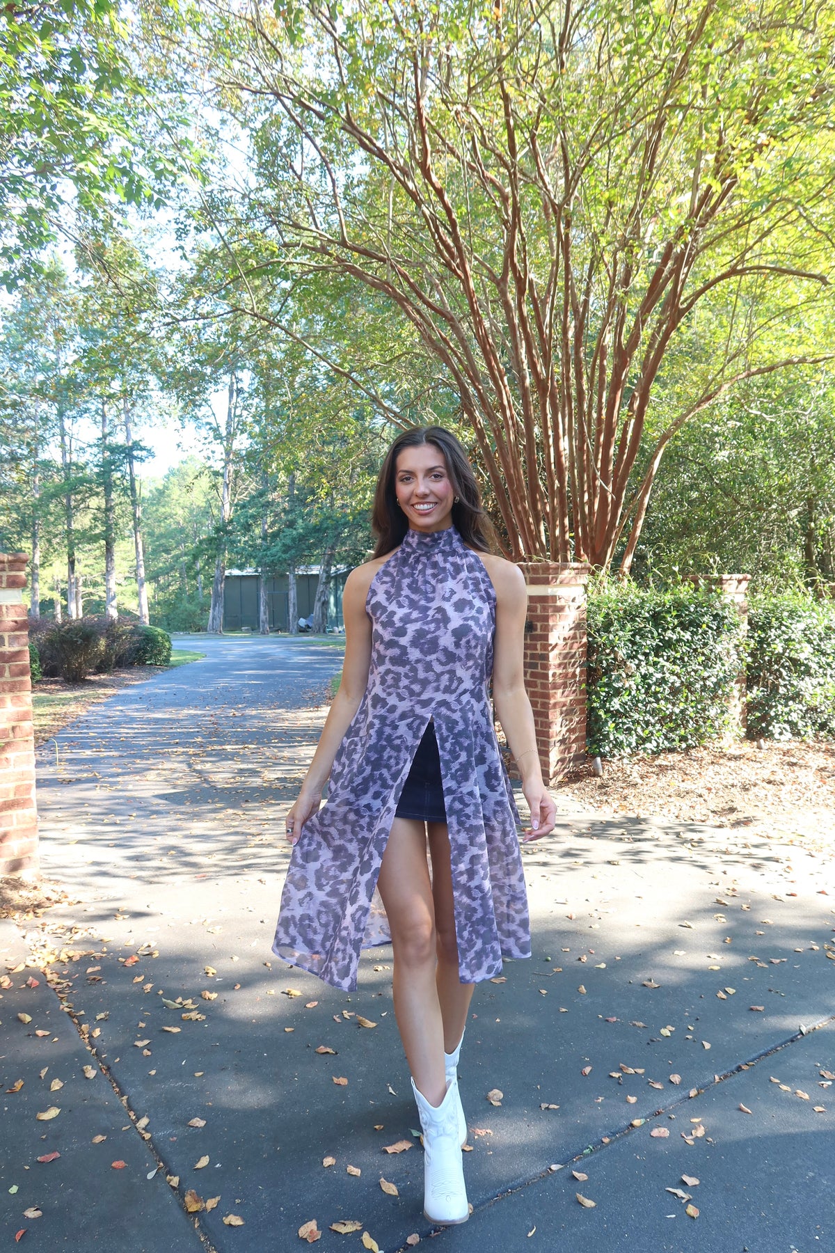 Purple Reign Leopard Top- Purple