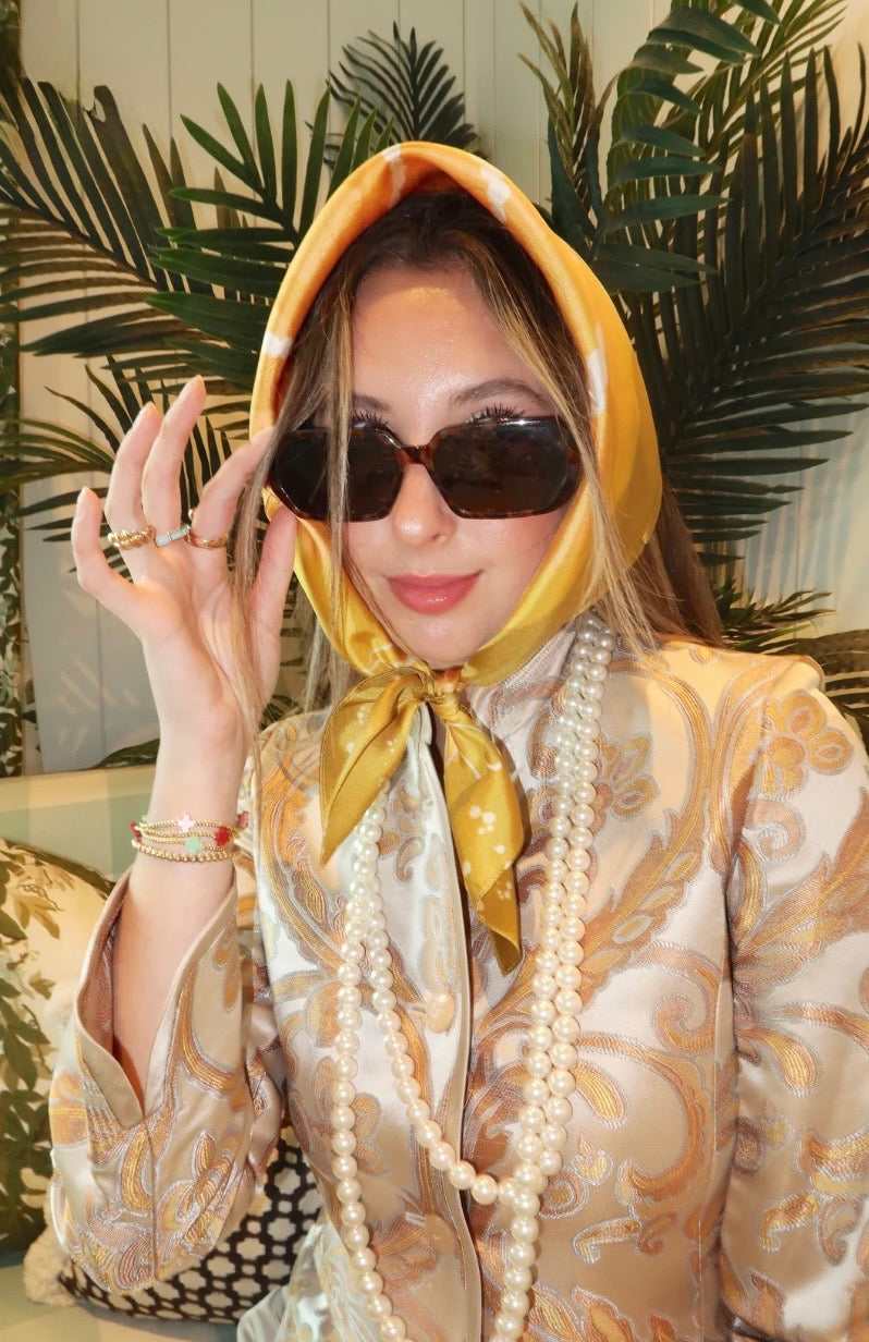 Maison Link Silk Scarf- 26x26