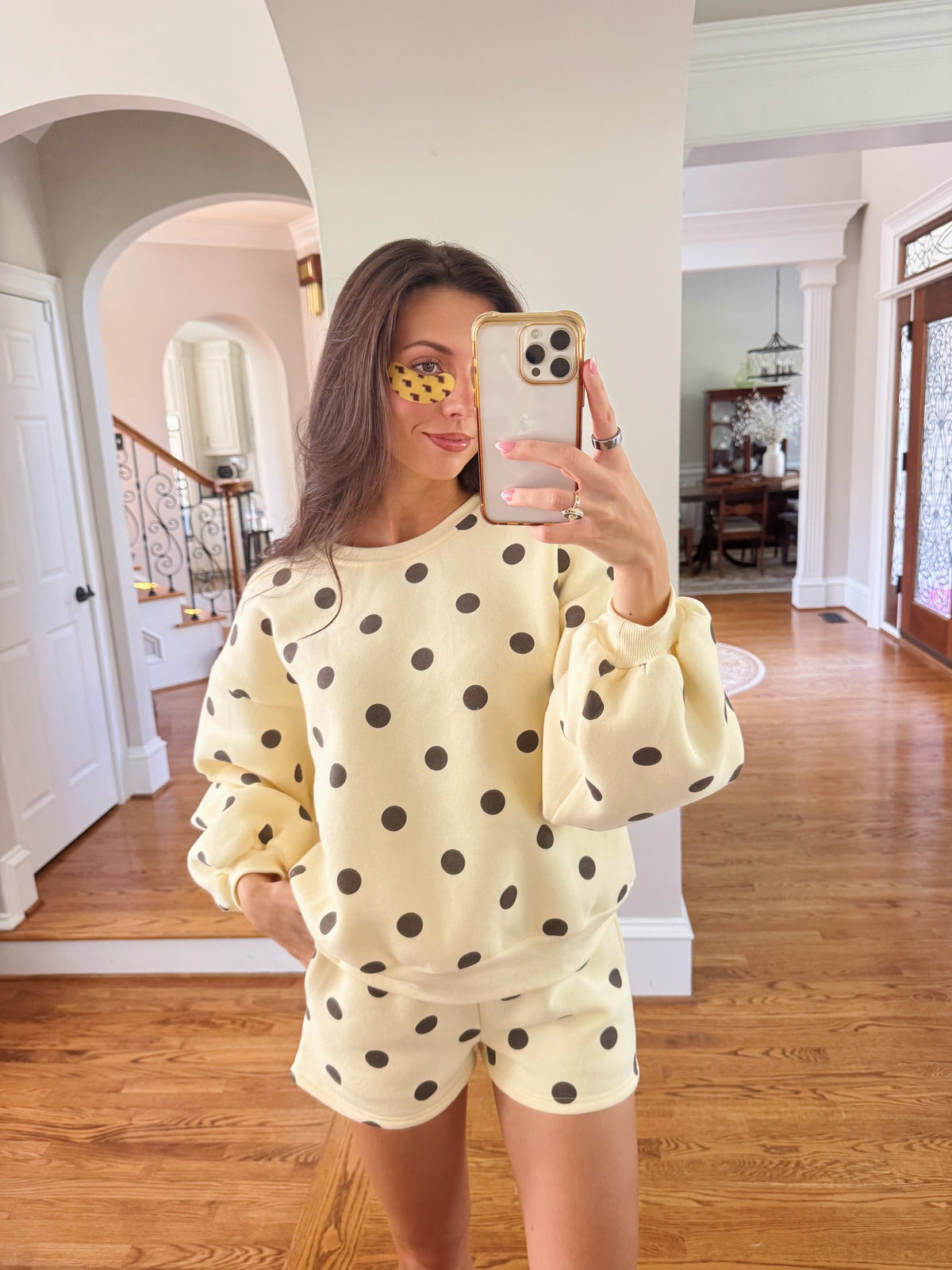 Poppy Polka Dot Set- Yellow/Brown