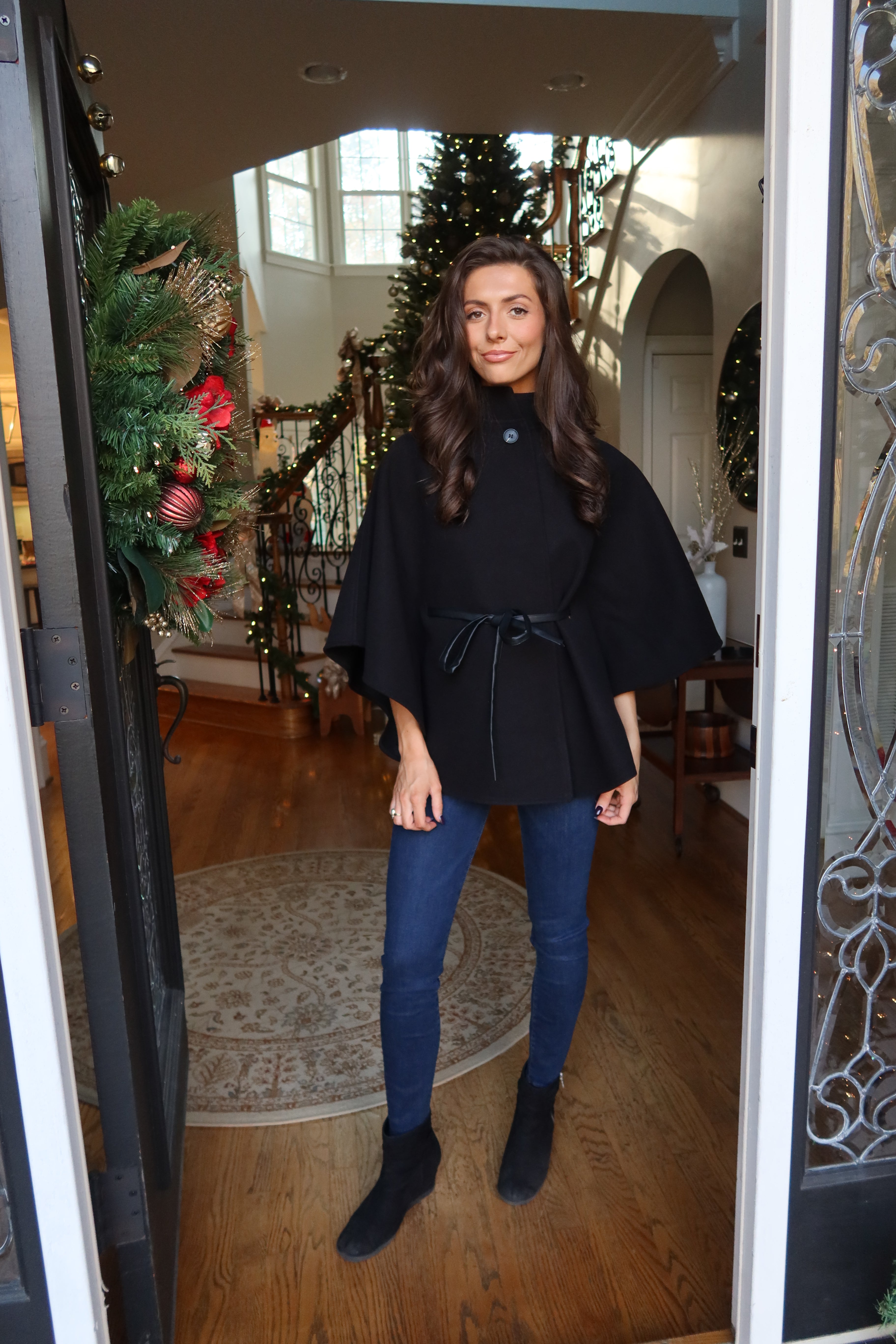 Kingston Cape Coat- Black