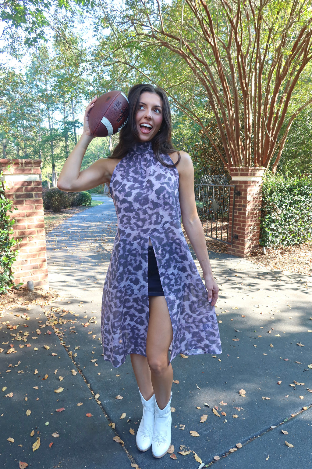 Purple Reign Leopard Top- Purple