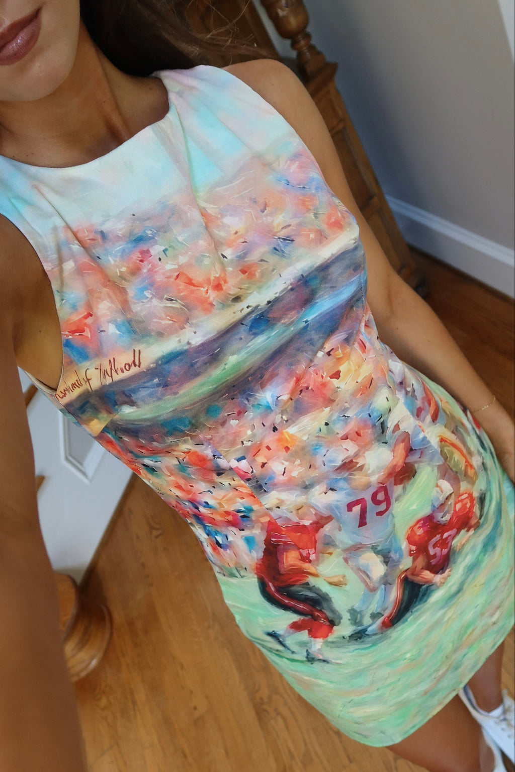 Football Game Day Mini Dress- Multi