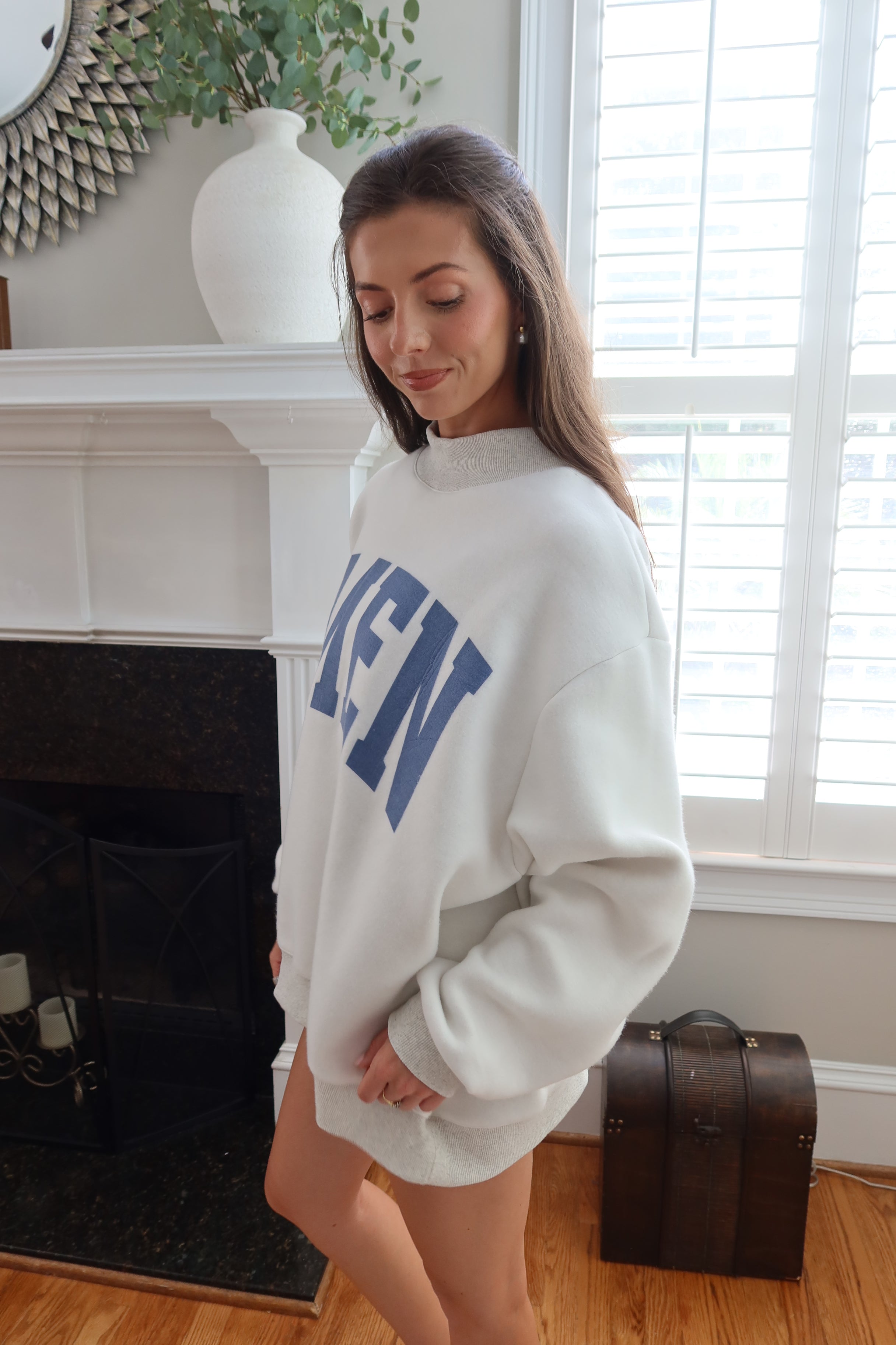 WWJD/AMEN Reversible Sweatshirt- Ash Gray