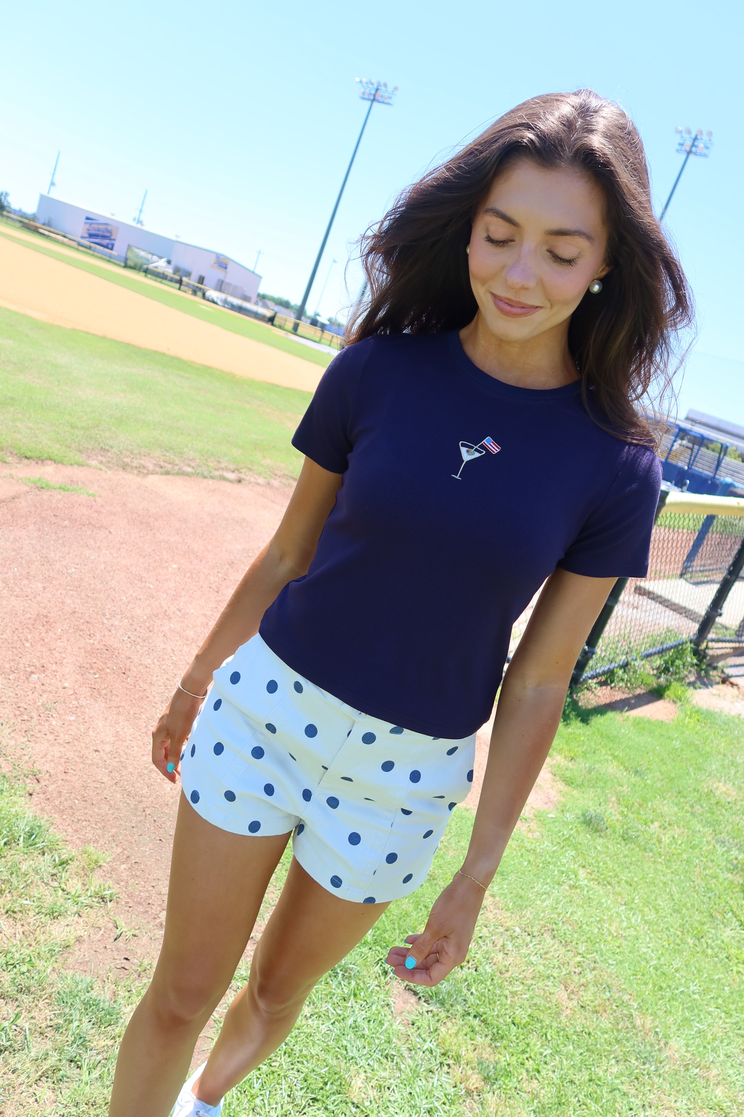 Stars & Martinis Tee- Navy