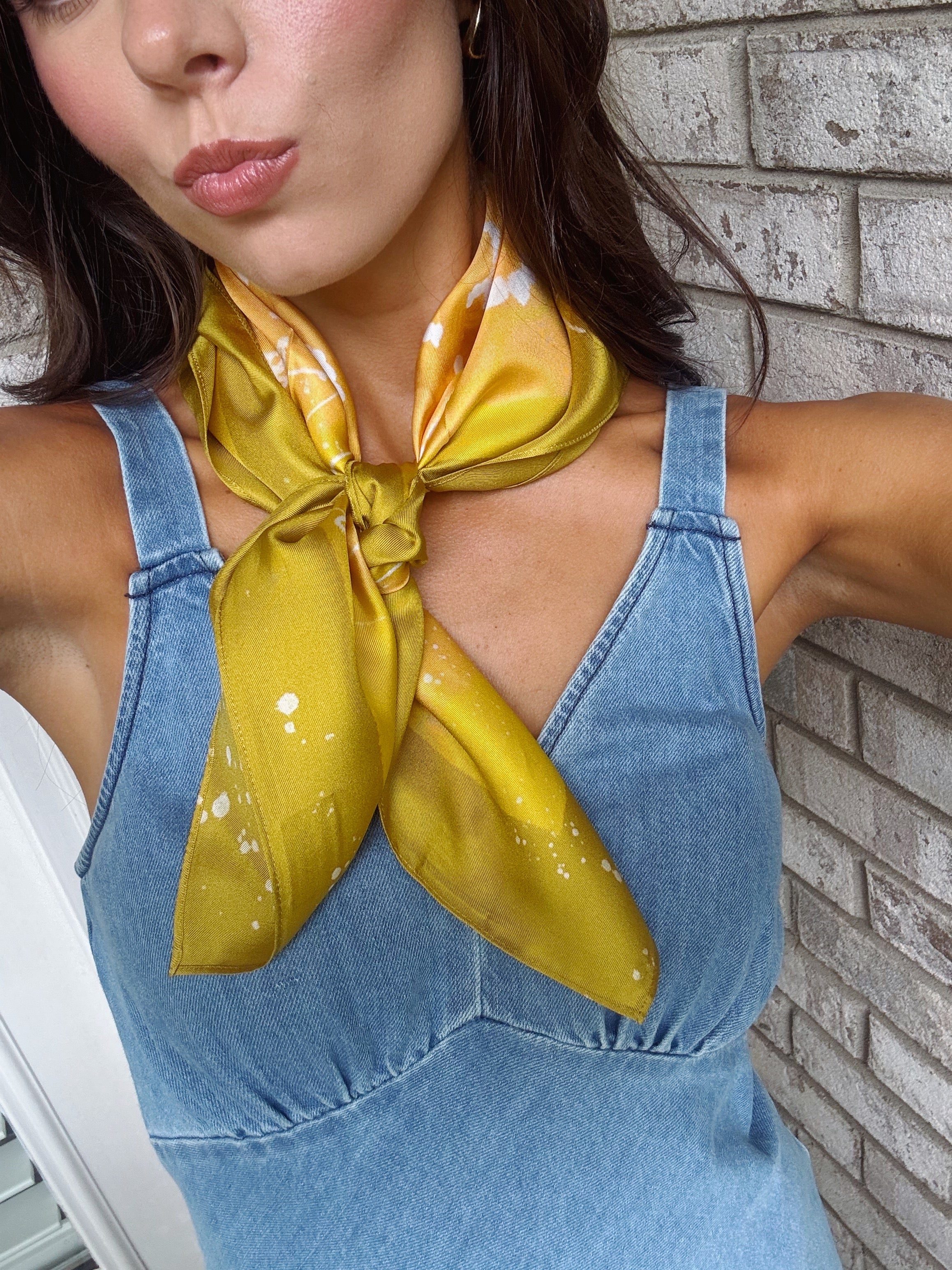 Maison Link Silk Scarf- 26x26
