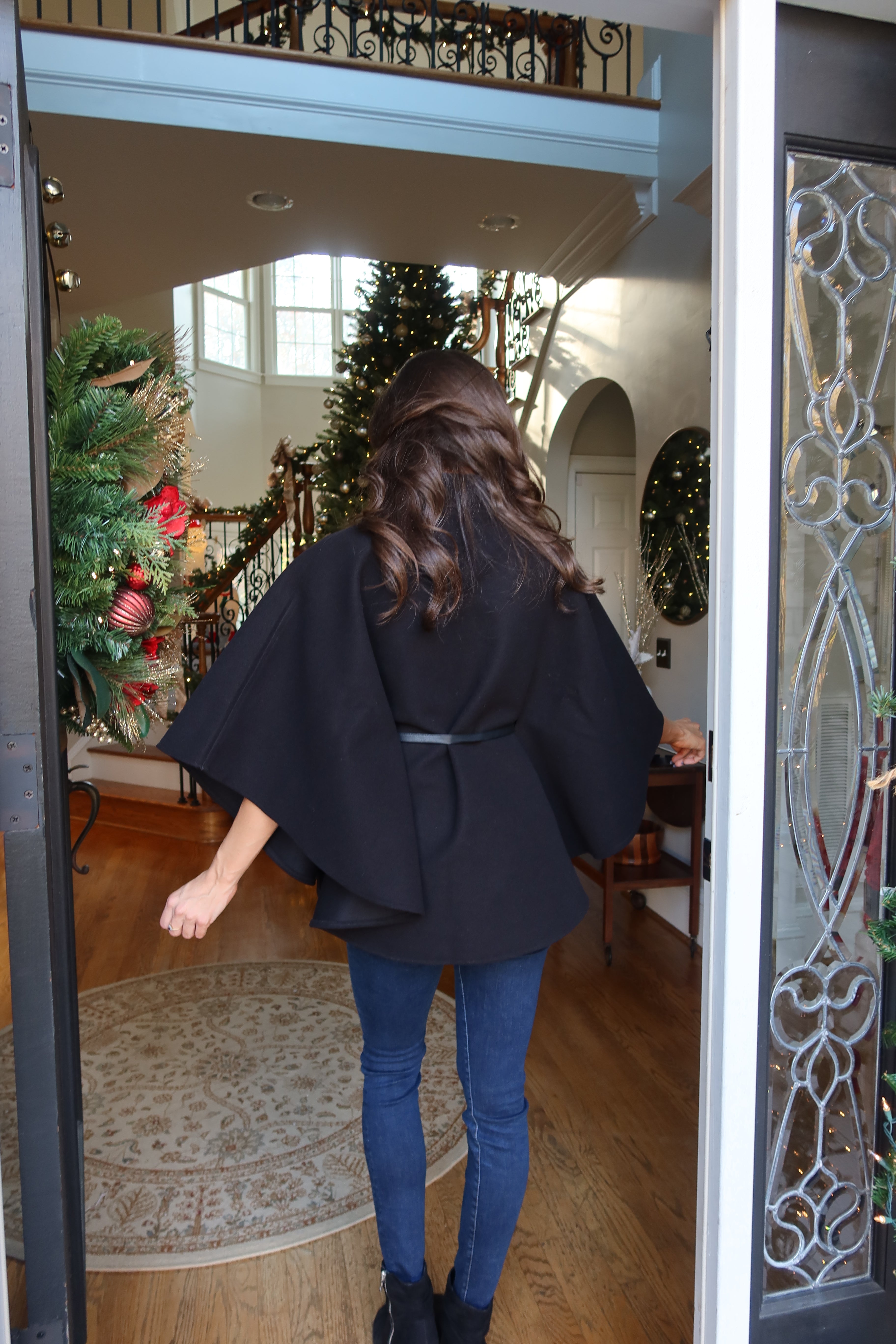 Kingston Cape Coat- Black