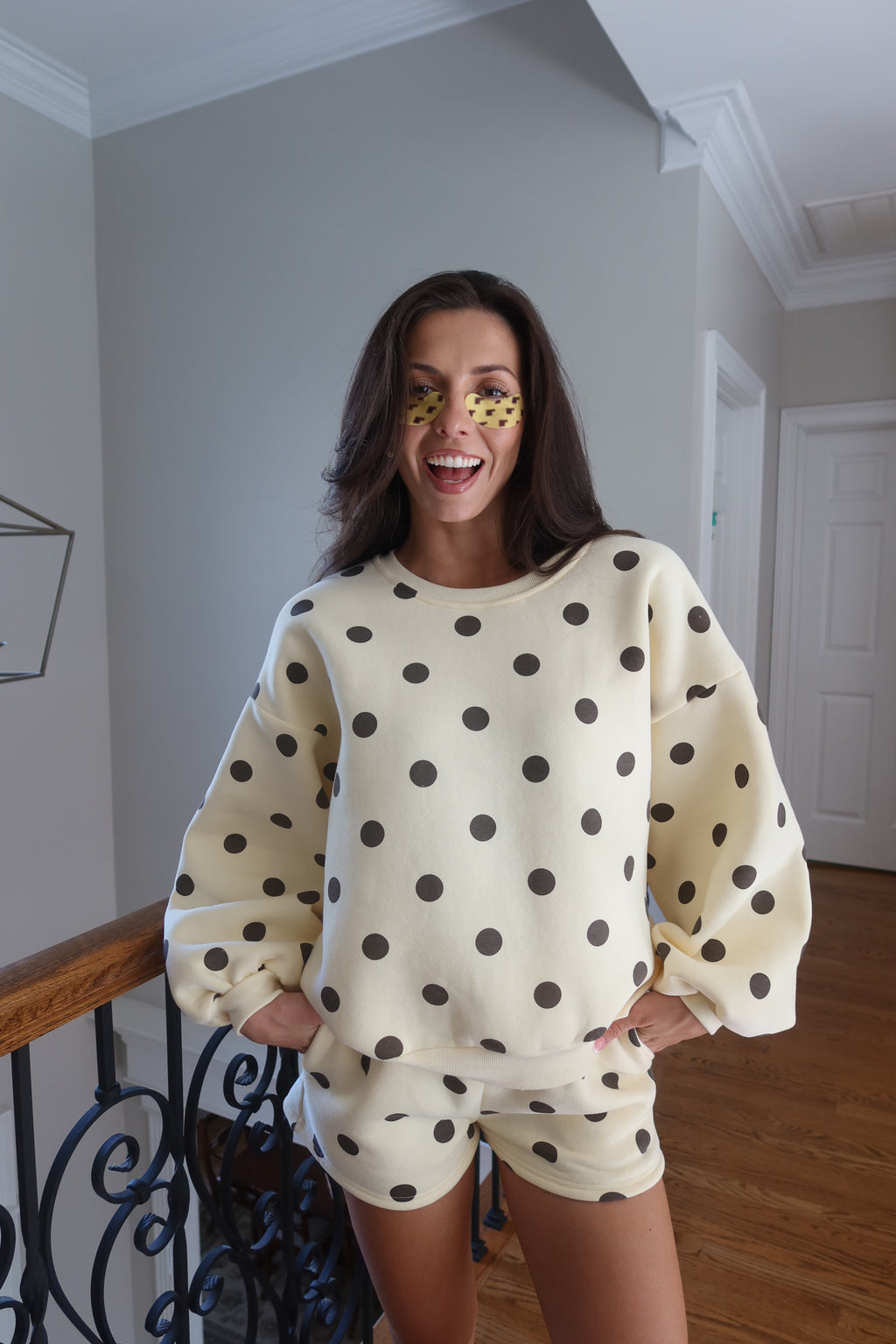 Poppy Polka Dot Set- Yellow/Brown