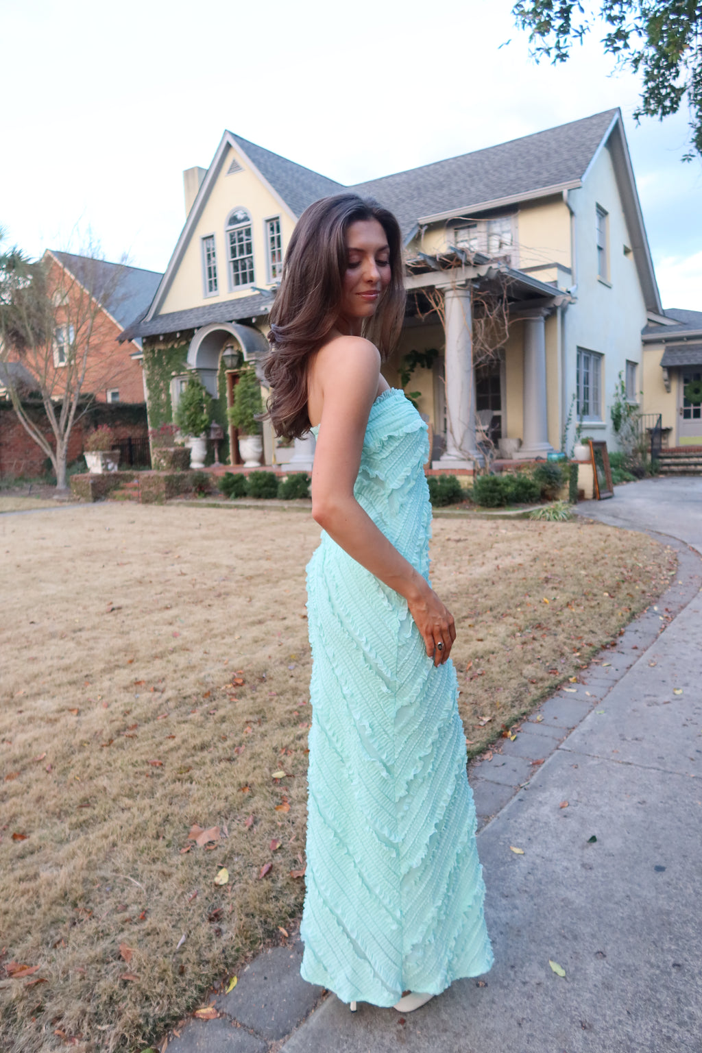Mint Meadow Maxi Dress- Mint Green