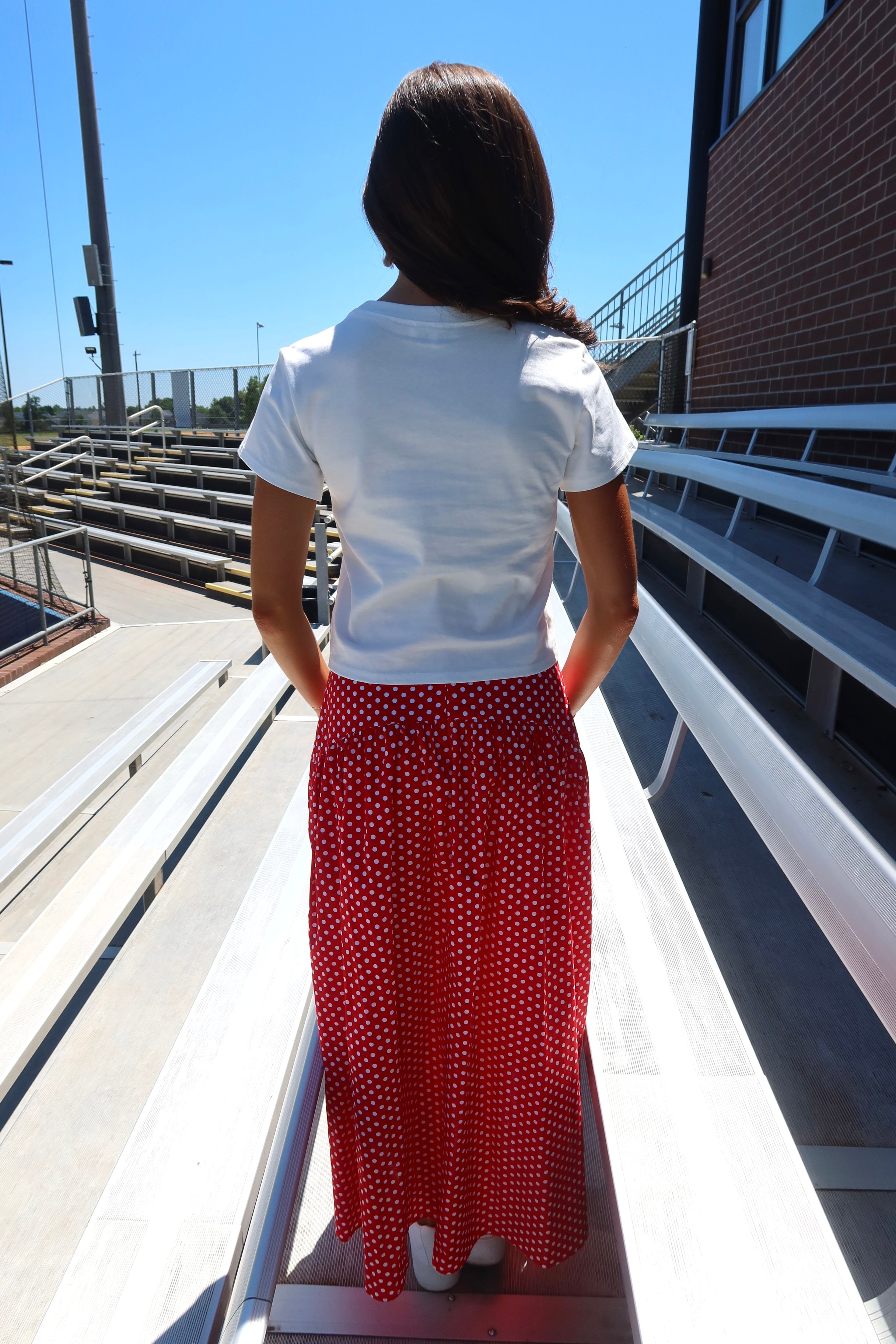 Ballpark Baby Tee- White