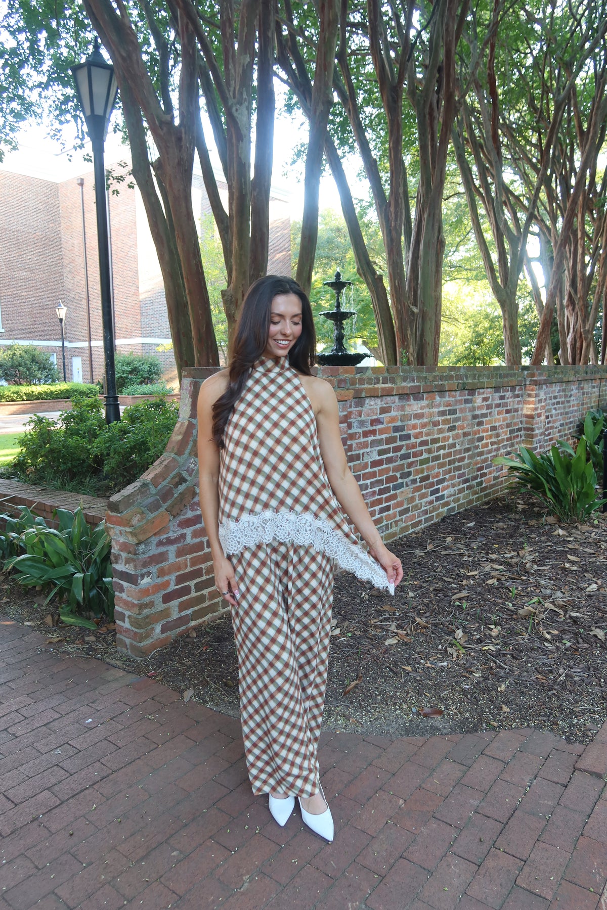 Tuscan Lace Asymmetrical Top- Multi