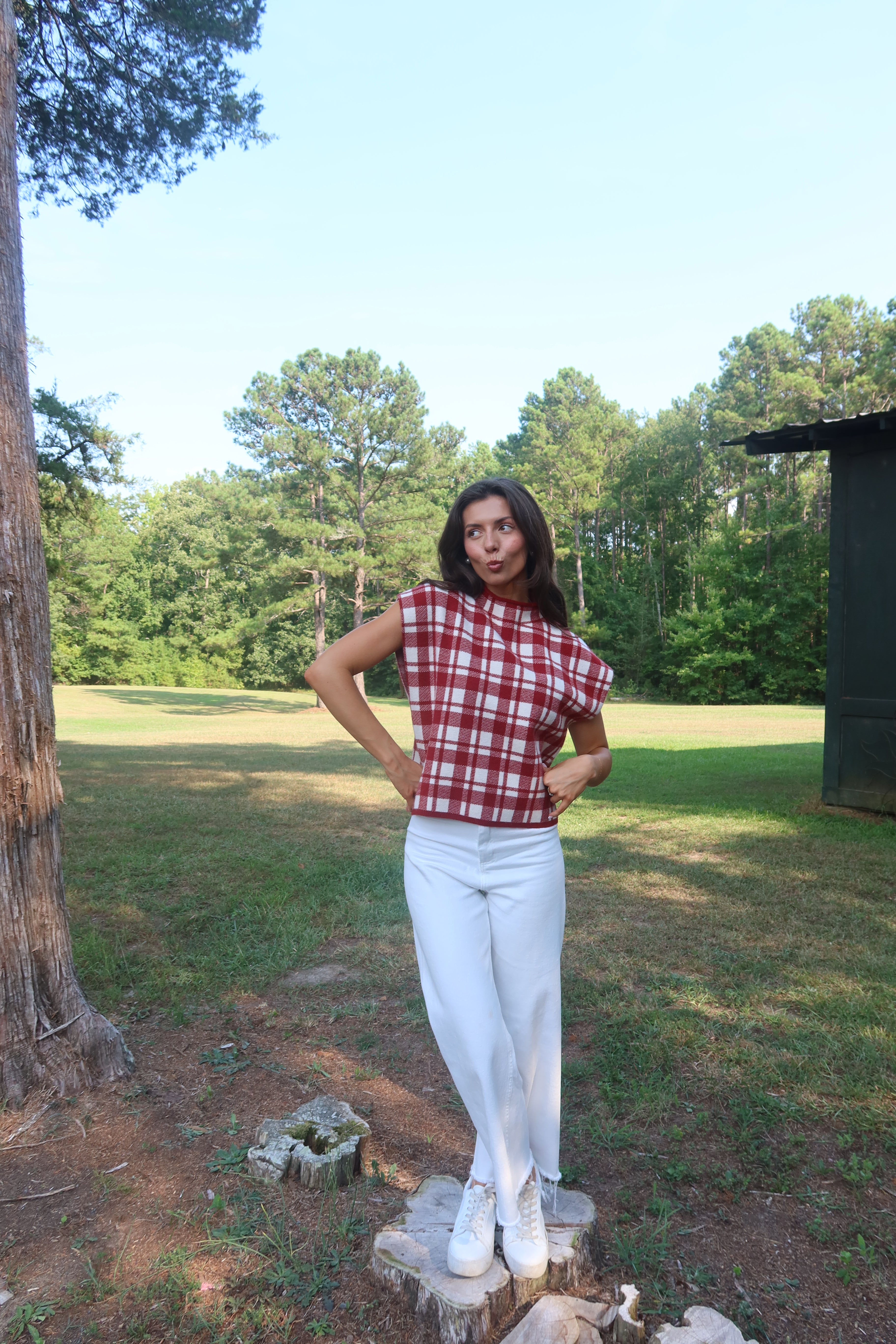 Main Street Top- Rust