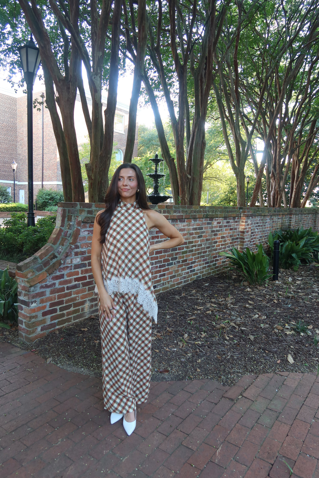 Tuscan Lace Asymmetrical Top- Multi