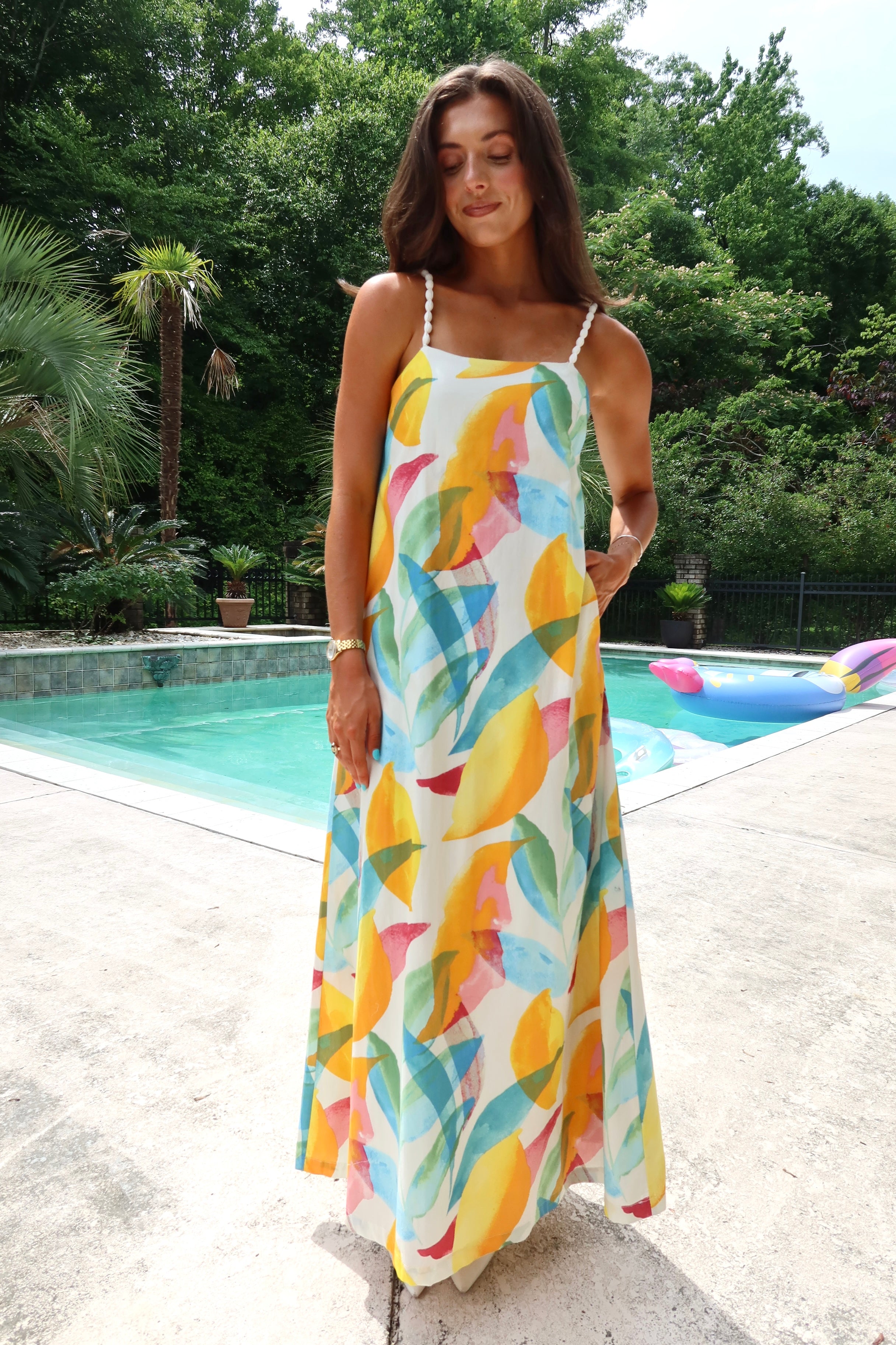 Amalfi Maxi Dress- Multi
