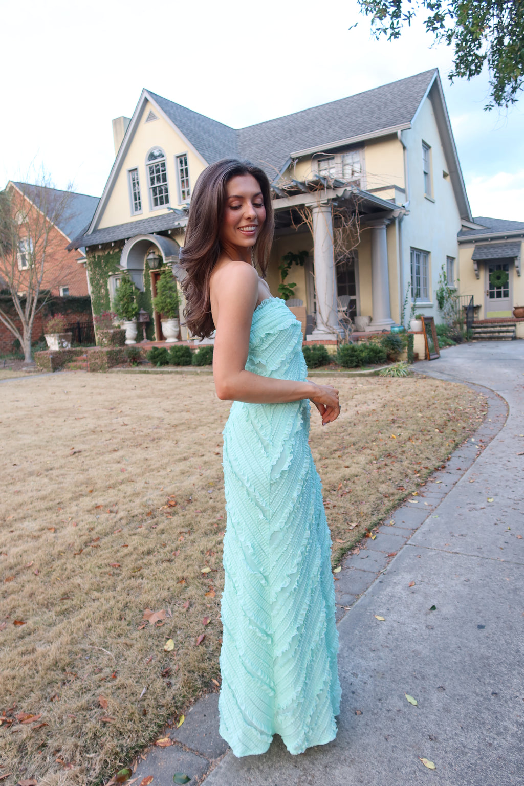 Mint Meadow Maxi Dress- Mint Green