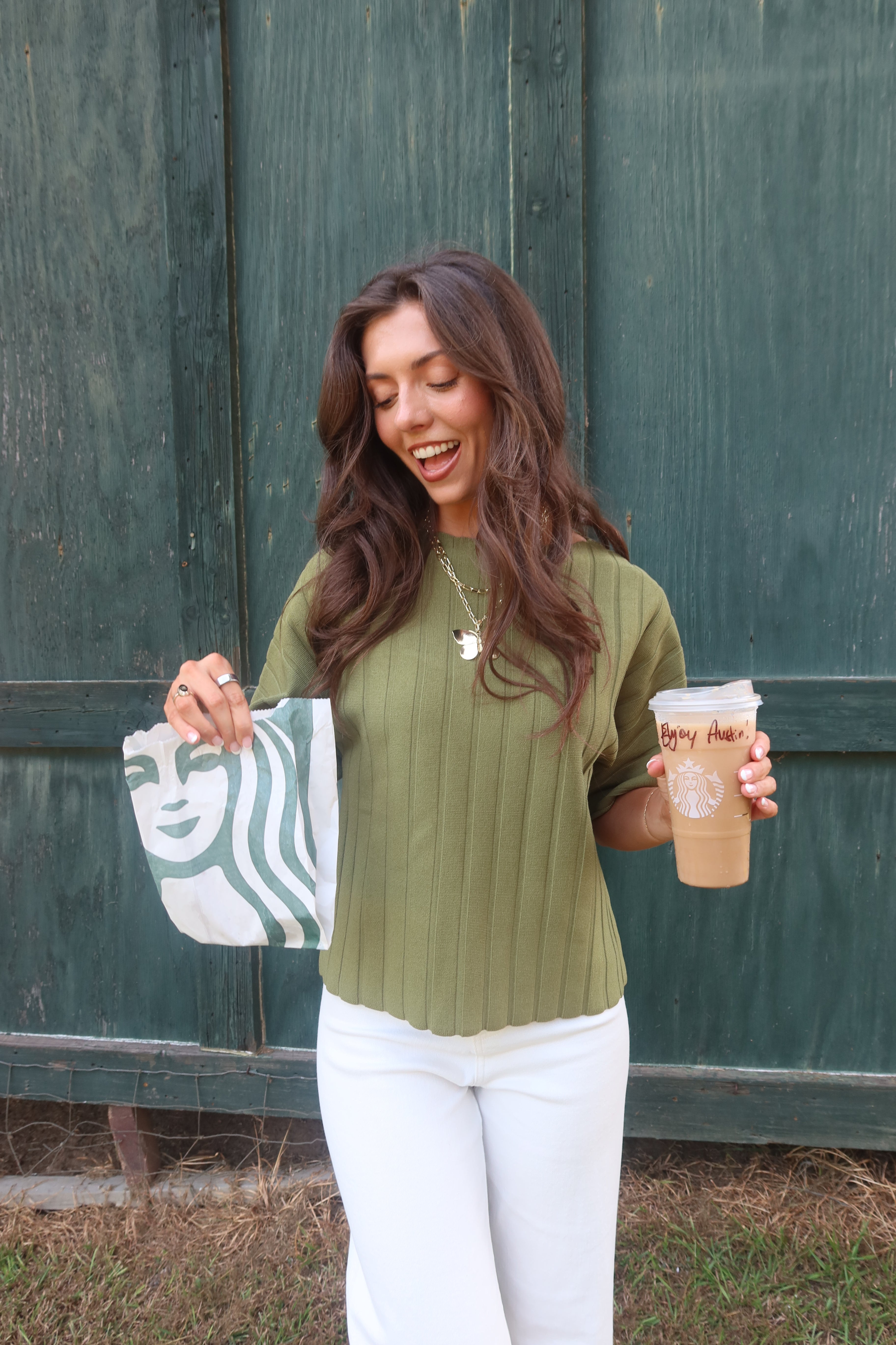 Lorelai Top- Martini Olive