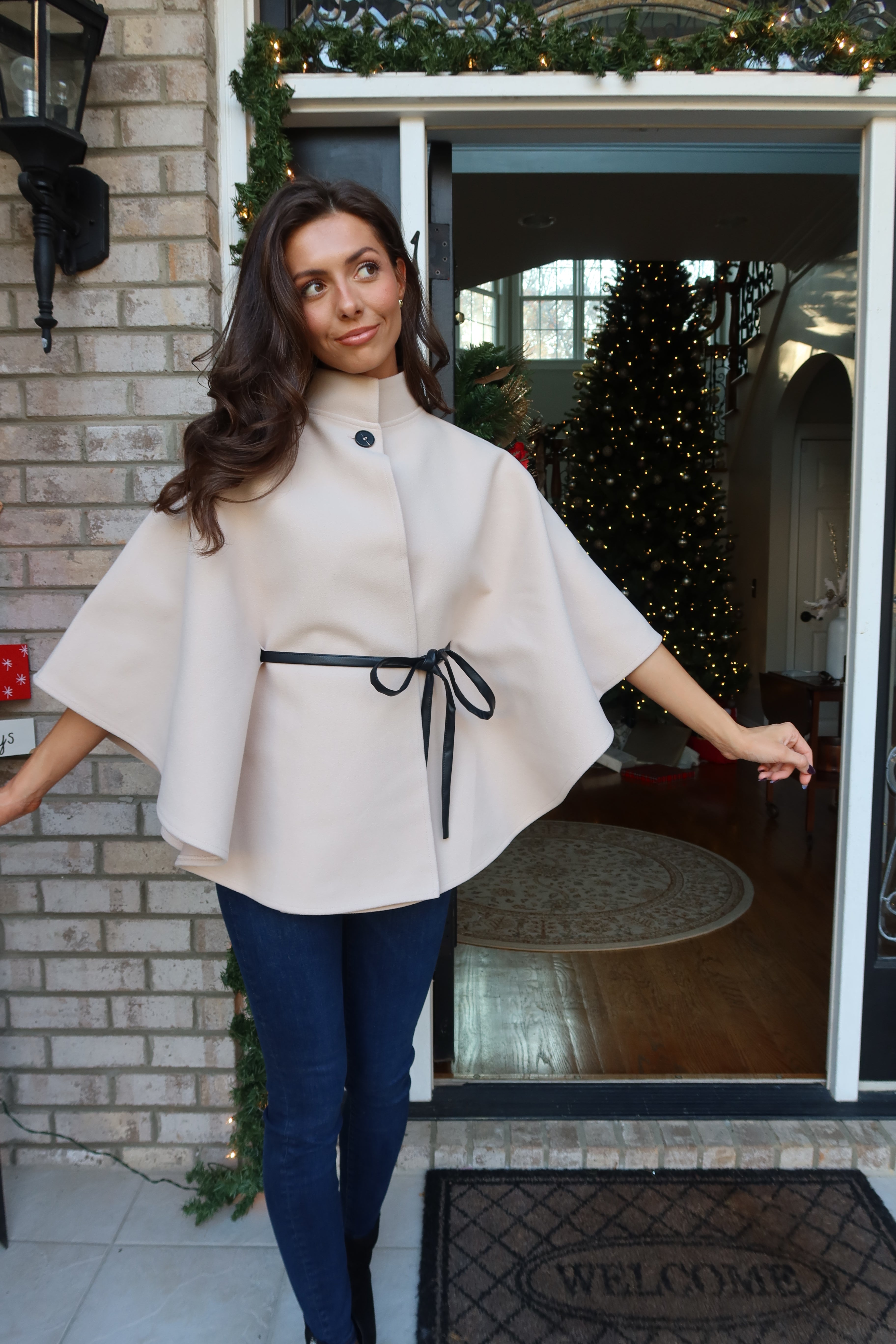 Kingston Cape Coat- Beige