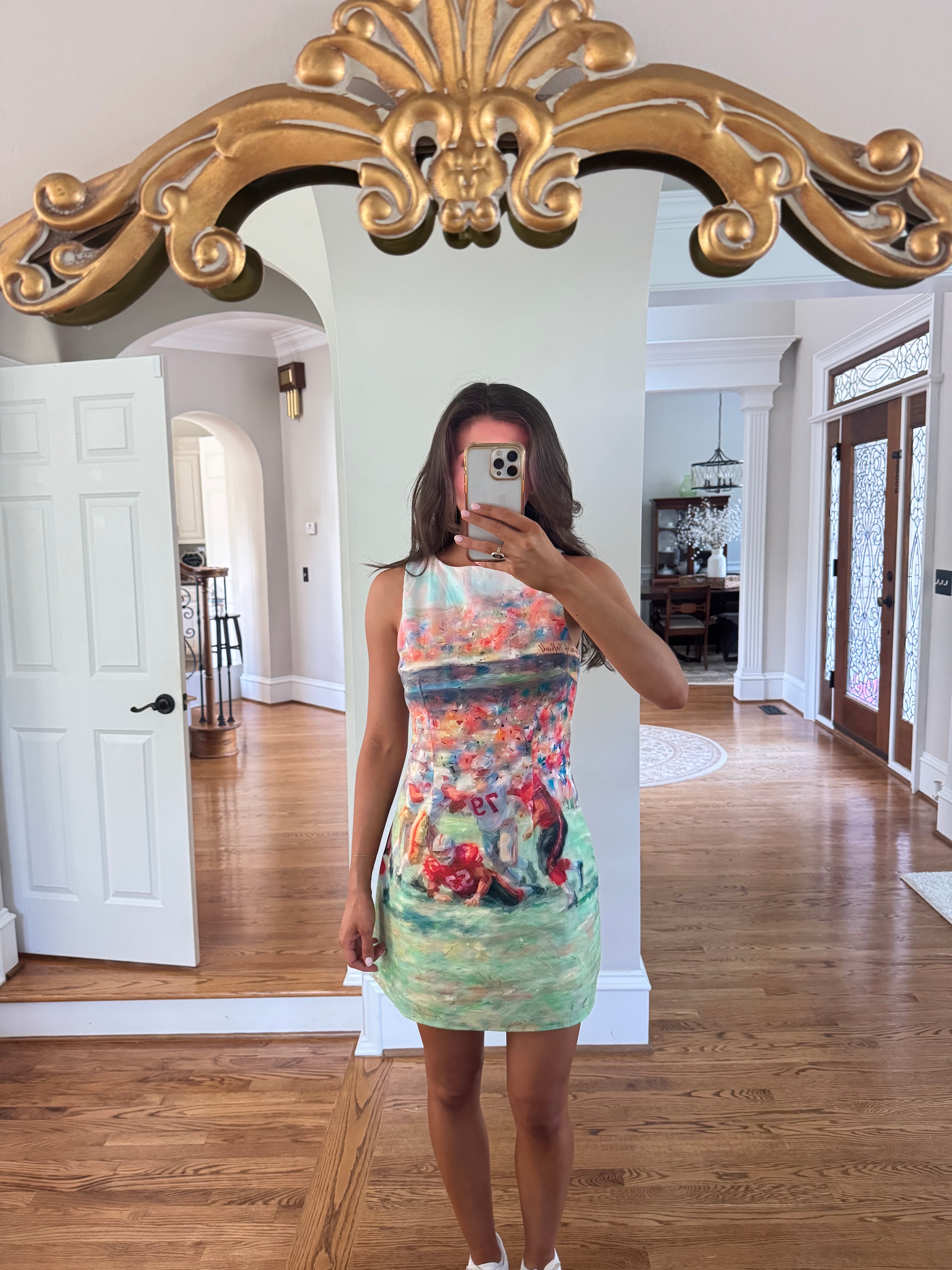 Football Game Day Mini Dress- Multi
