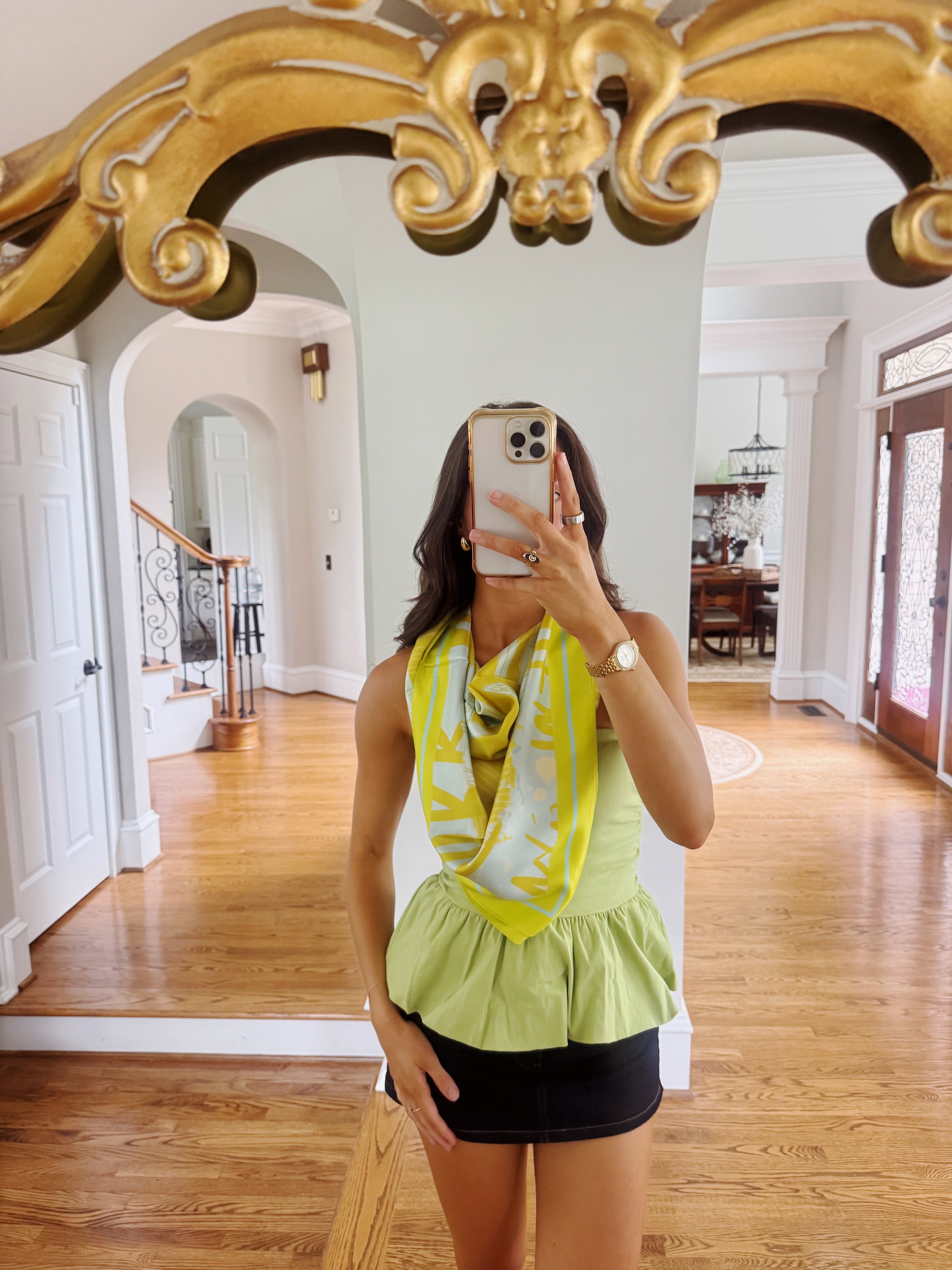 NY Said I love you Silk Scarf- 35x35