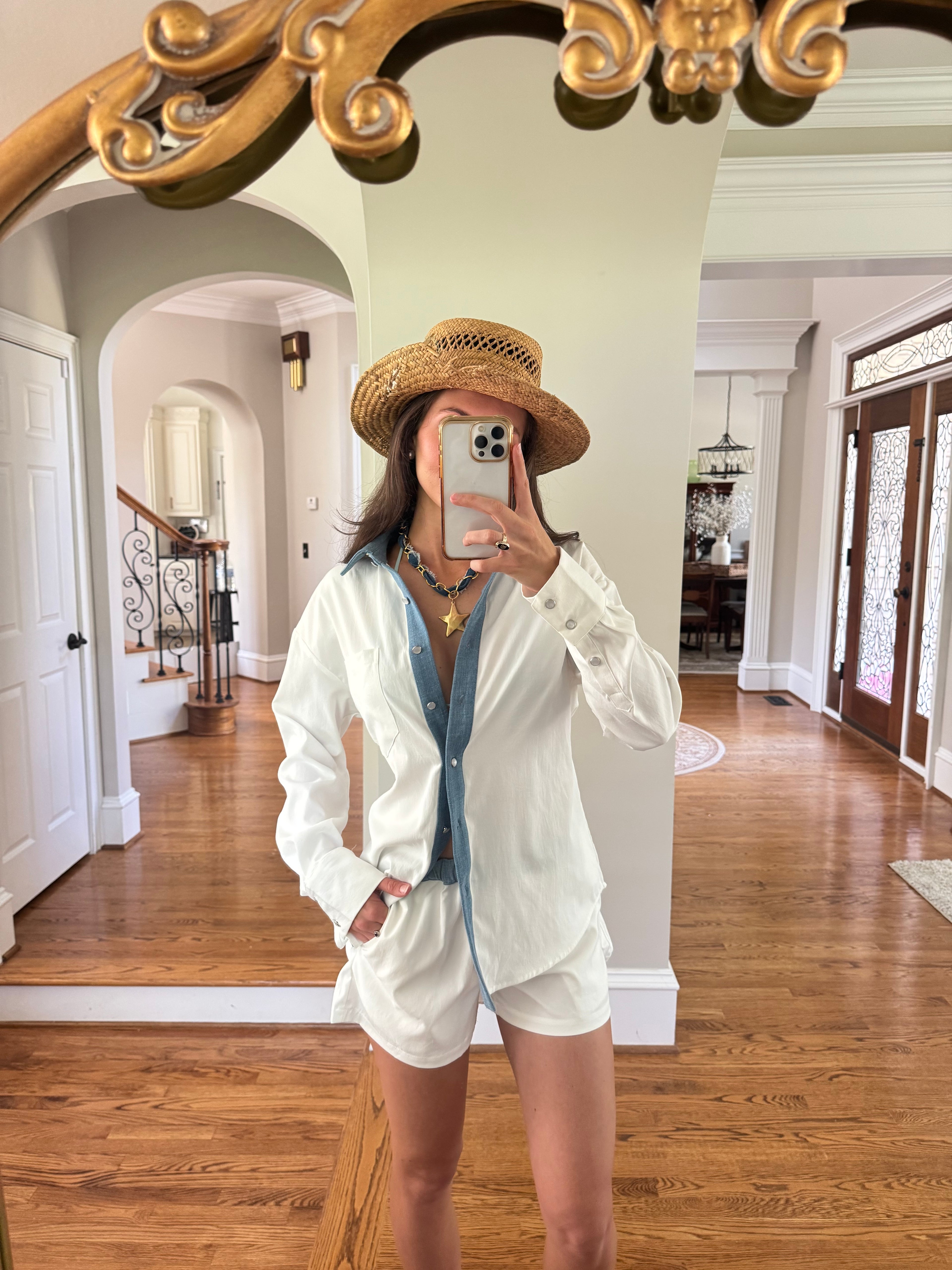 Sail Away Set Top- Off White