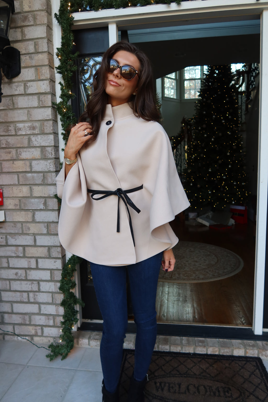 Kingston Cape Coat- Beige