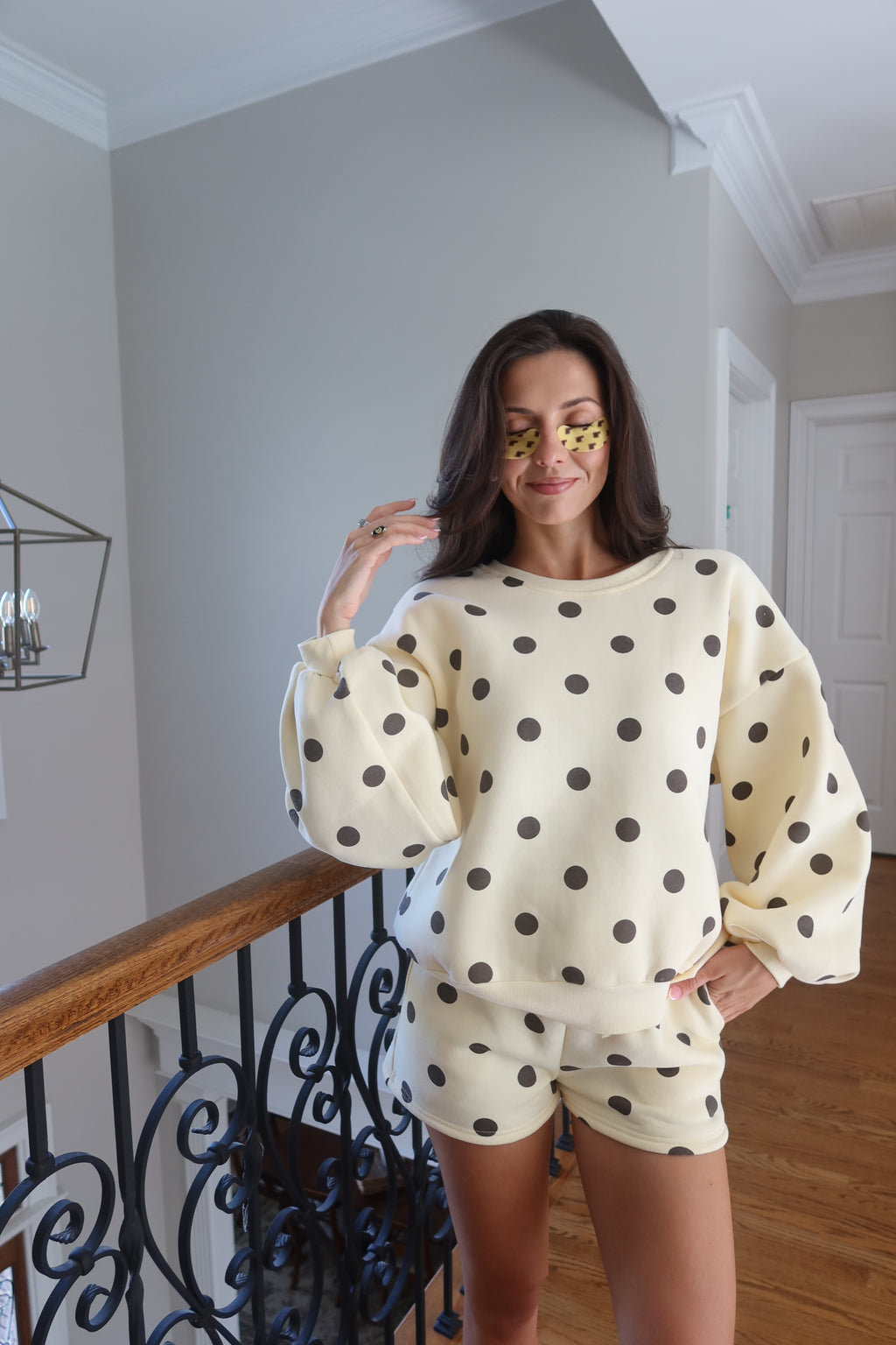 Poppy Polka Dot Set- Yellow/Brown