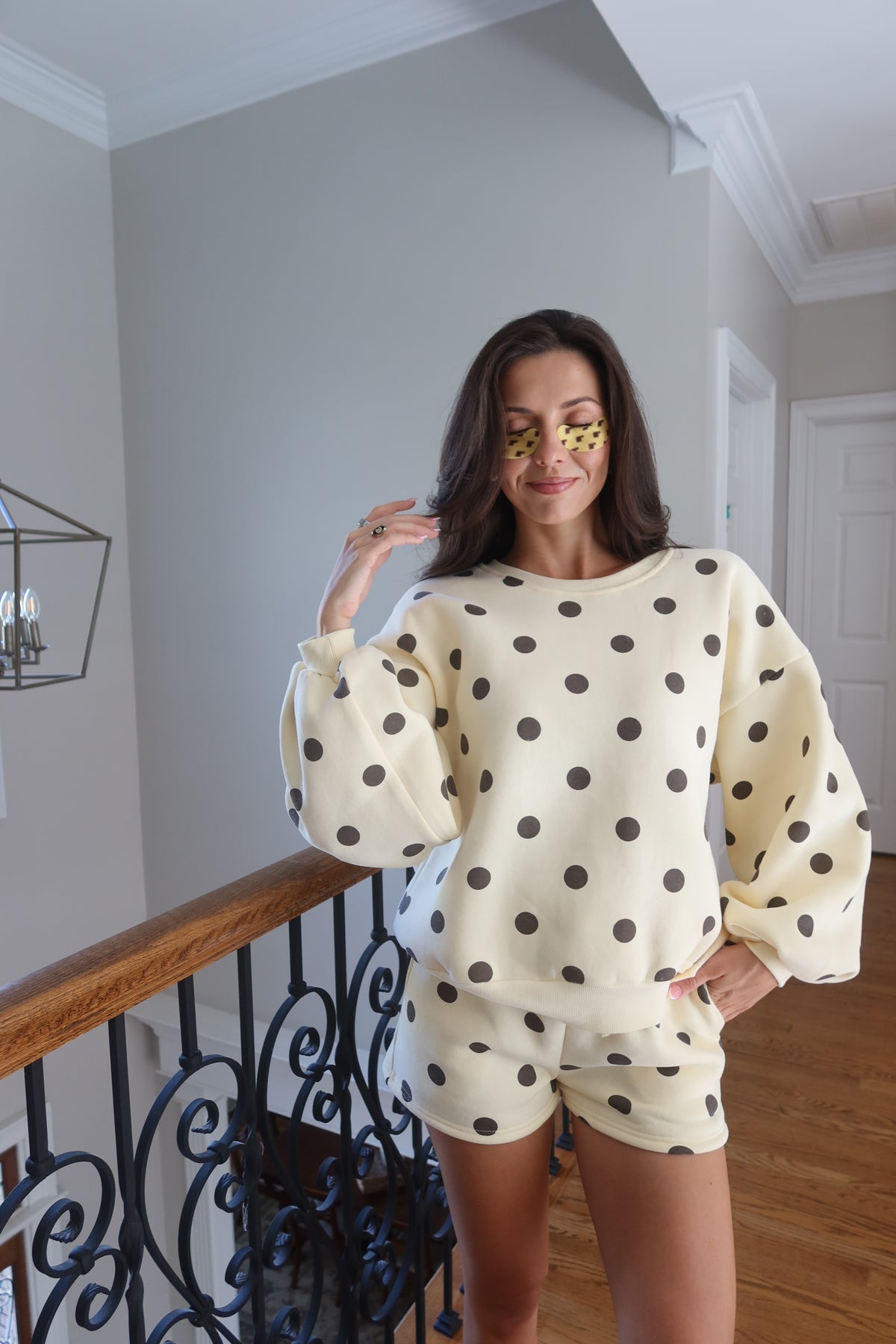 Poppy Polka Dot Set- Yellow/Brown