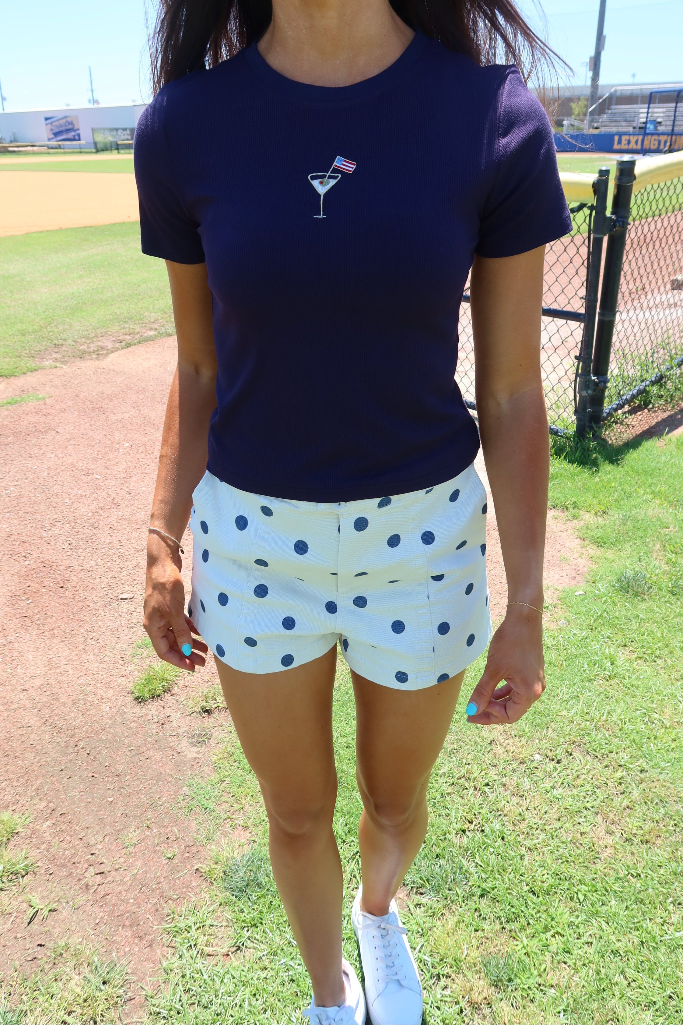 Stars & Martinis Tee- Navy