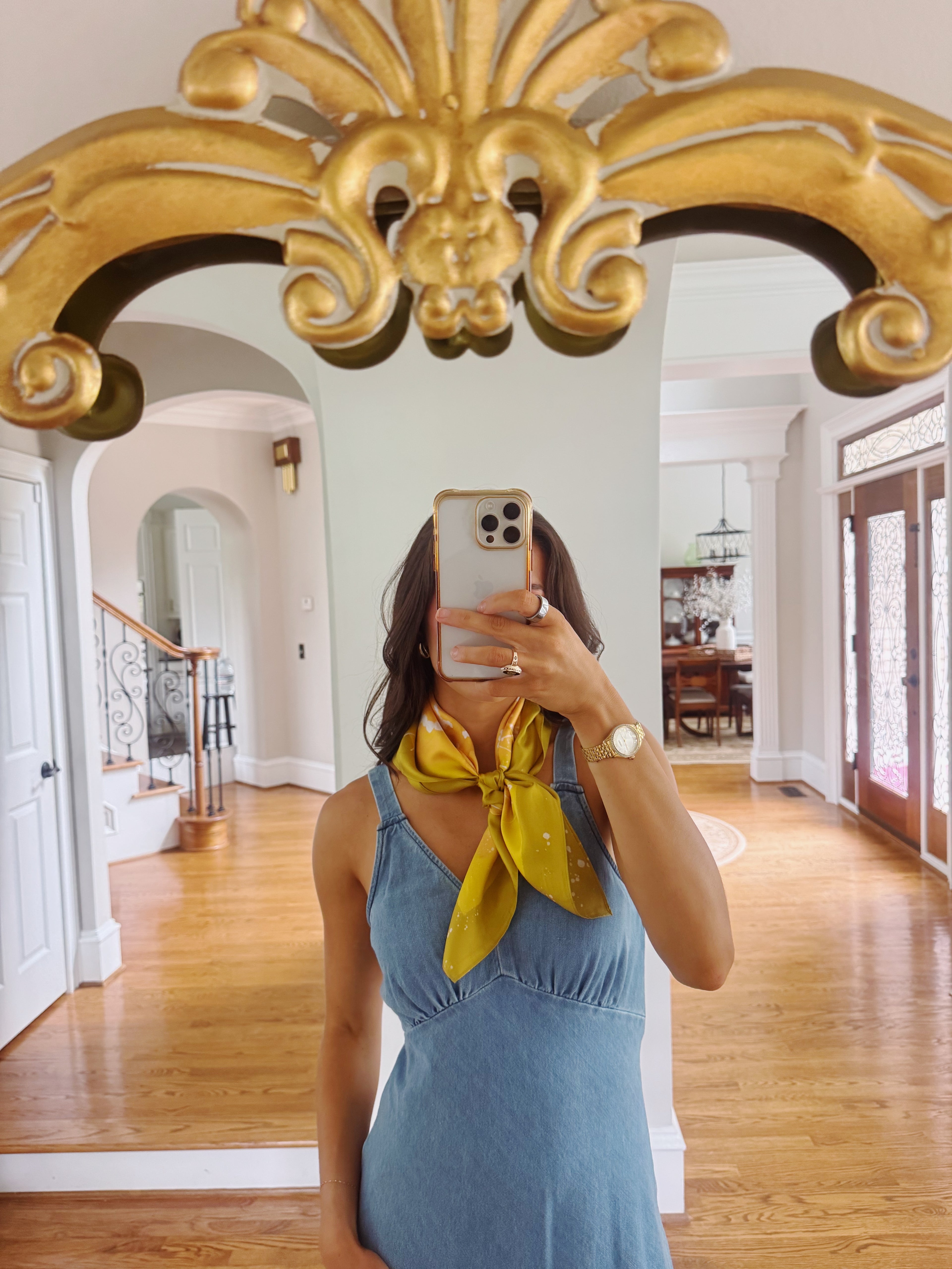 Maison Link Silk Scarf- 26x26