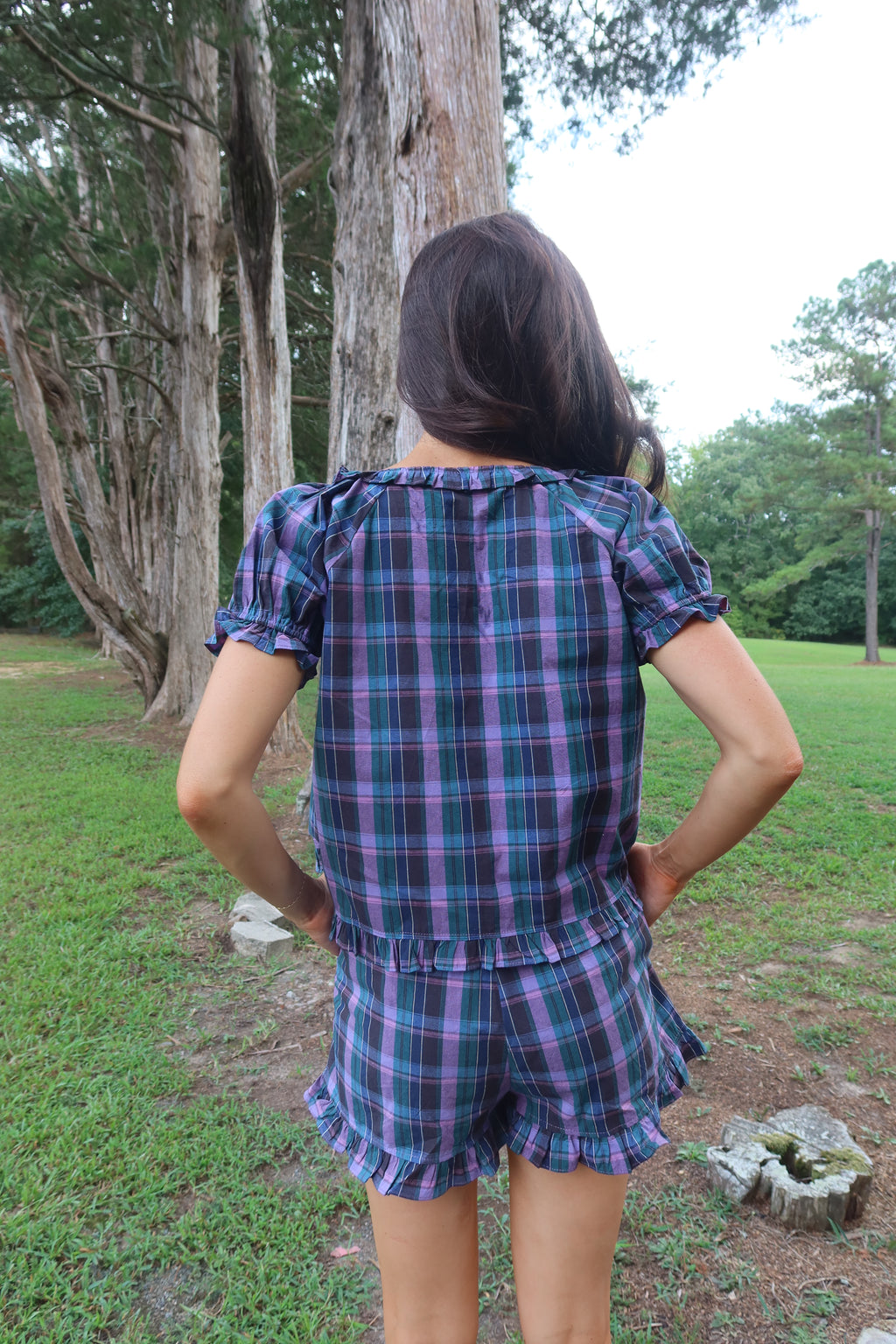 Apple Orchard Plaid Set-Multi