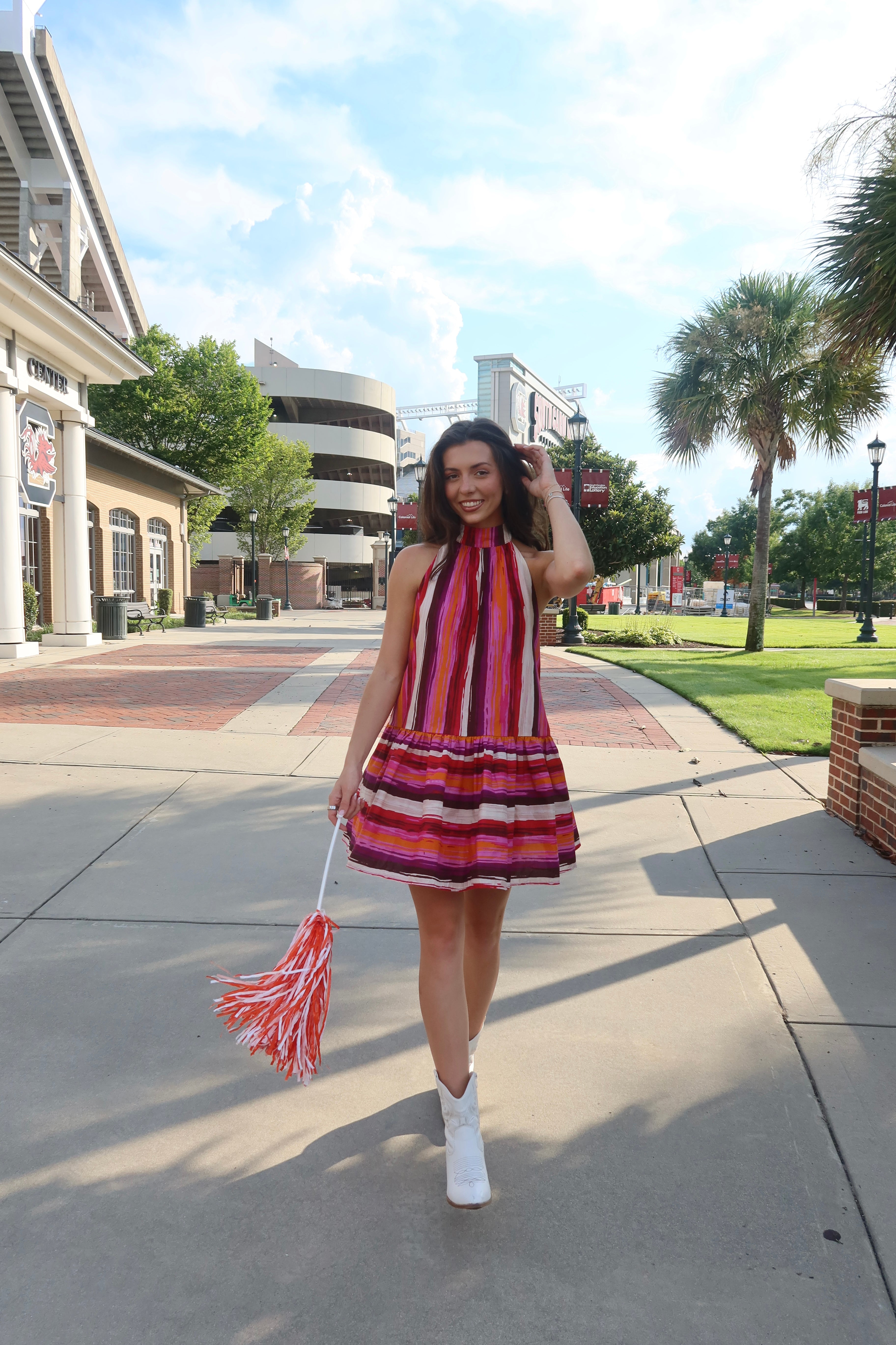 Tiger Town Mini Dress- Multi