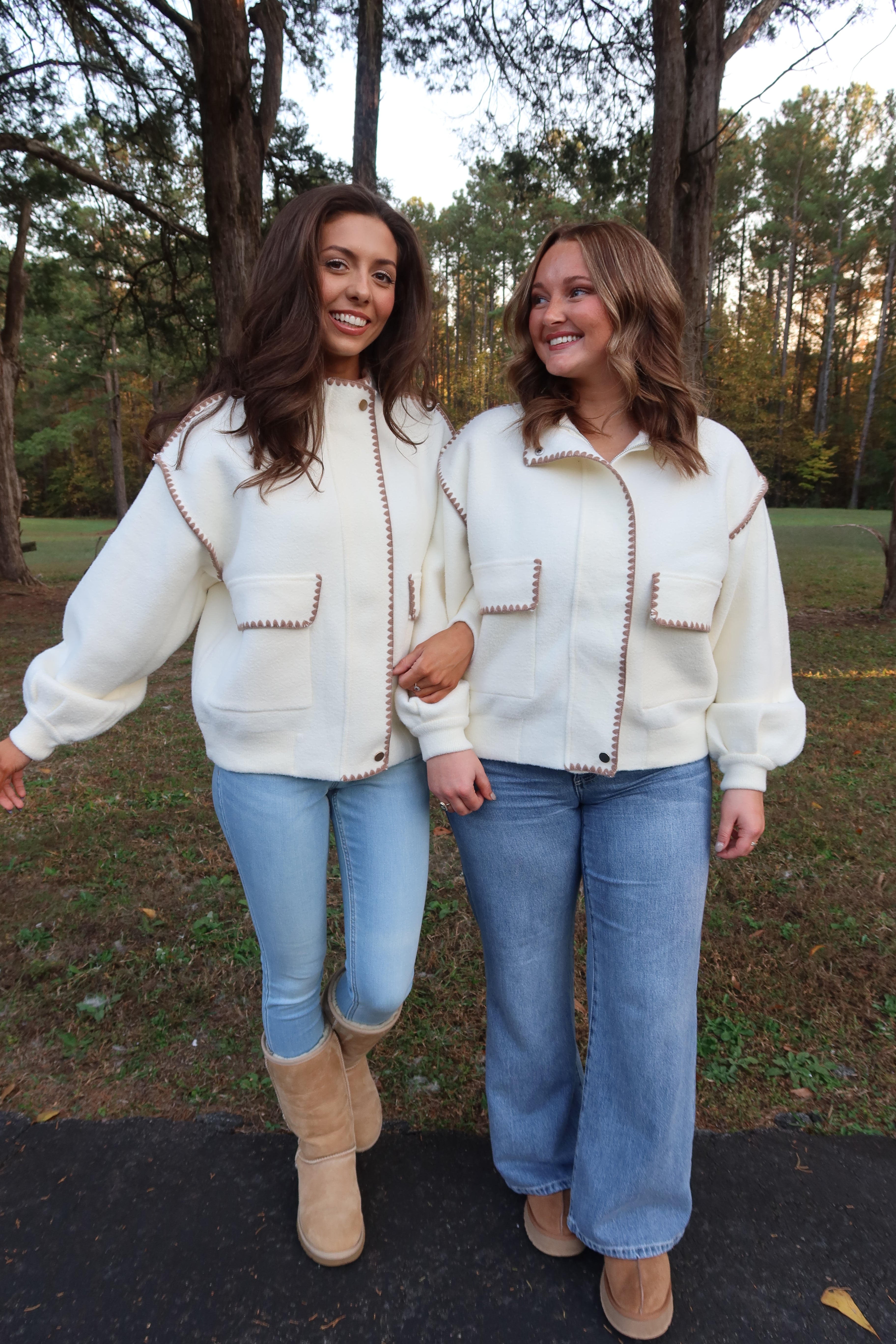 Cabinwood Jacket- Ivory/Mocha