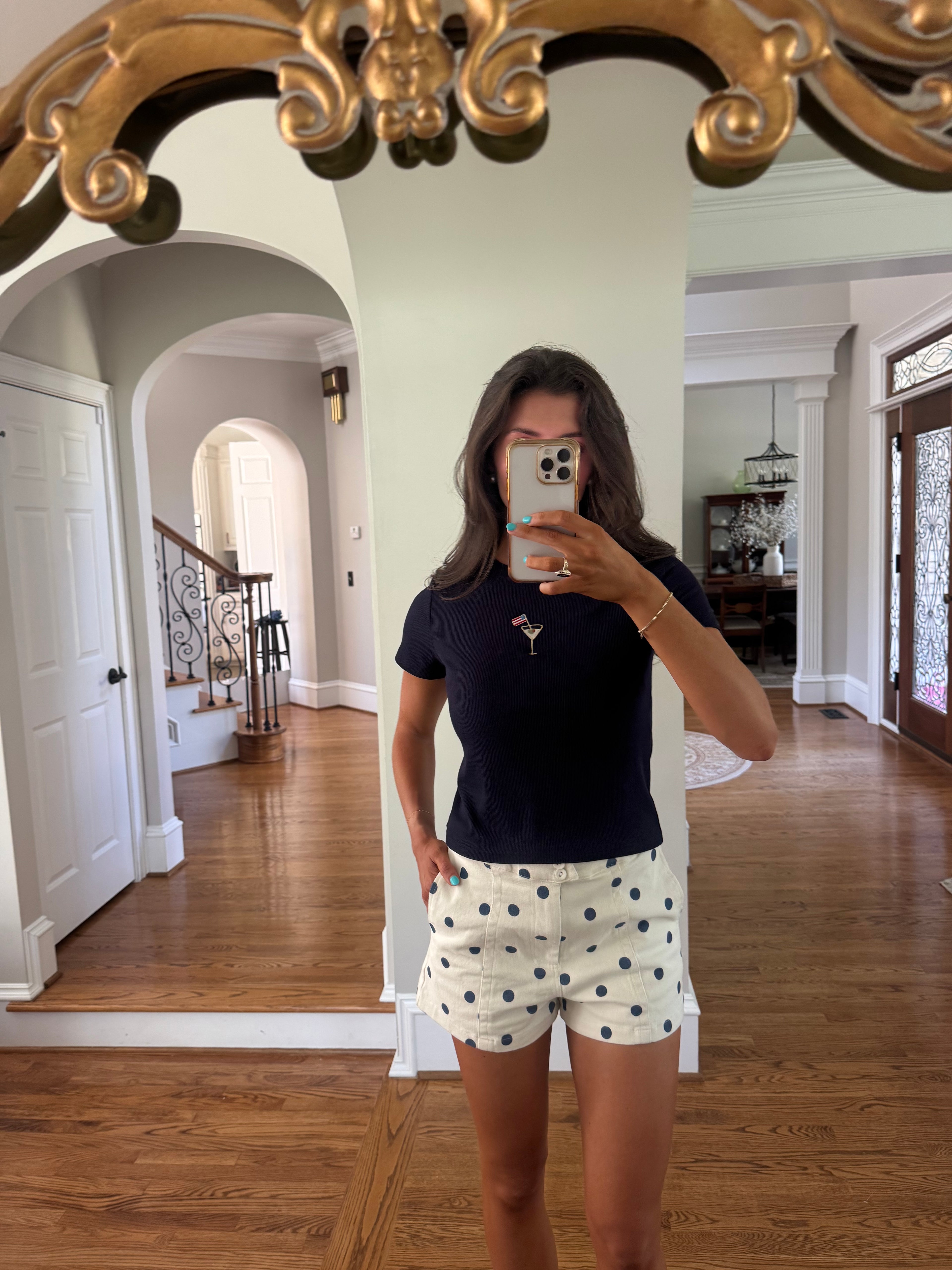 Stars & Martinis Tee- Navy