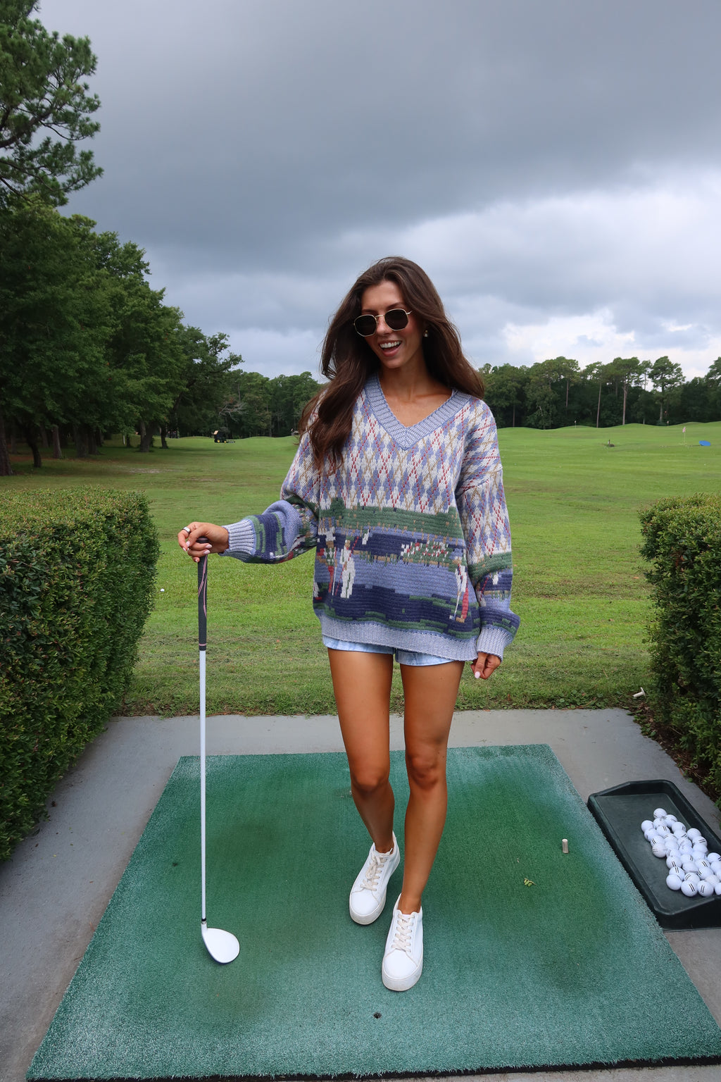 Caddie Country Club Sweater- Multi