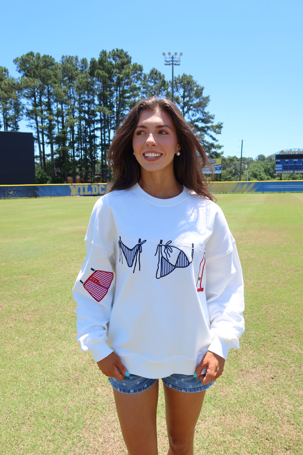 All-American Summer Crewneck- White