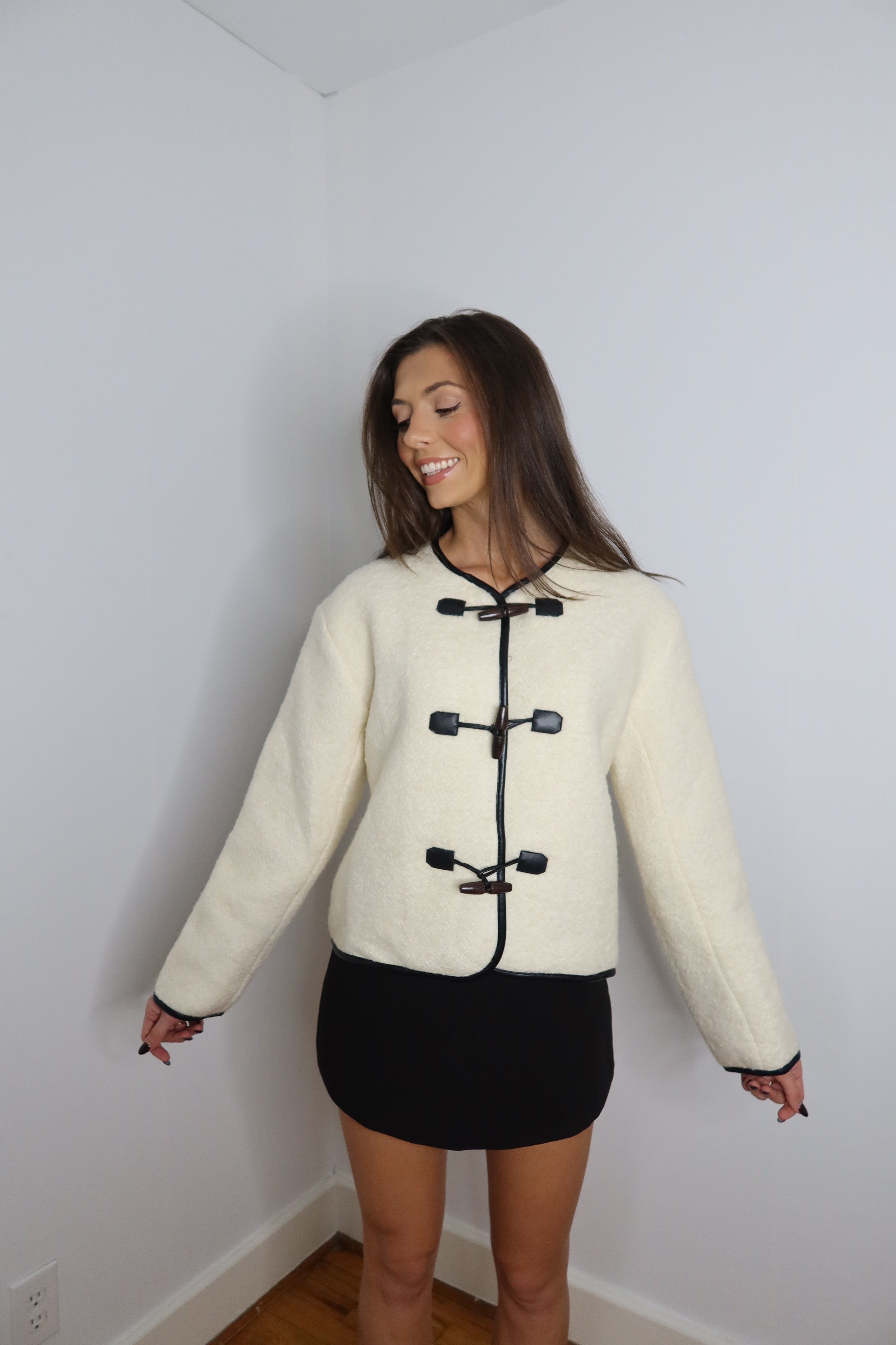 Cotswold Jacket- Ivory/Black