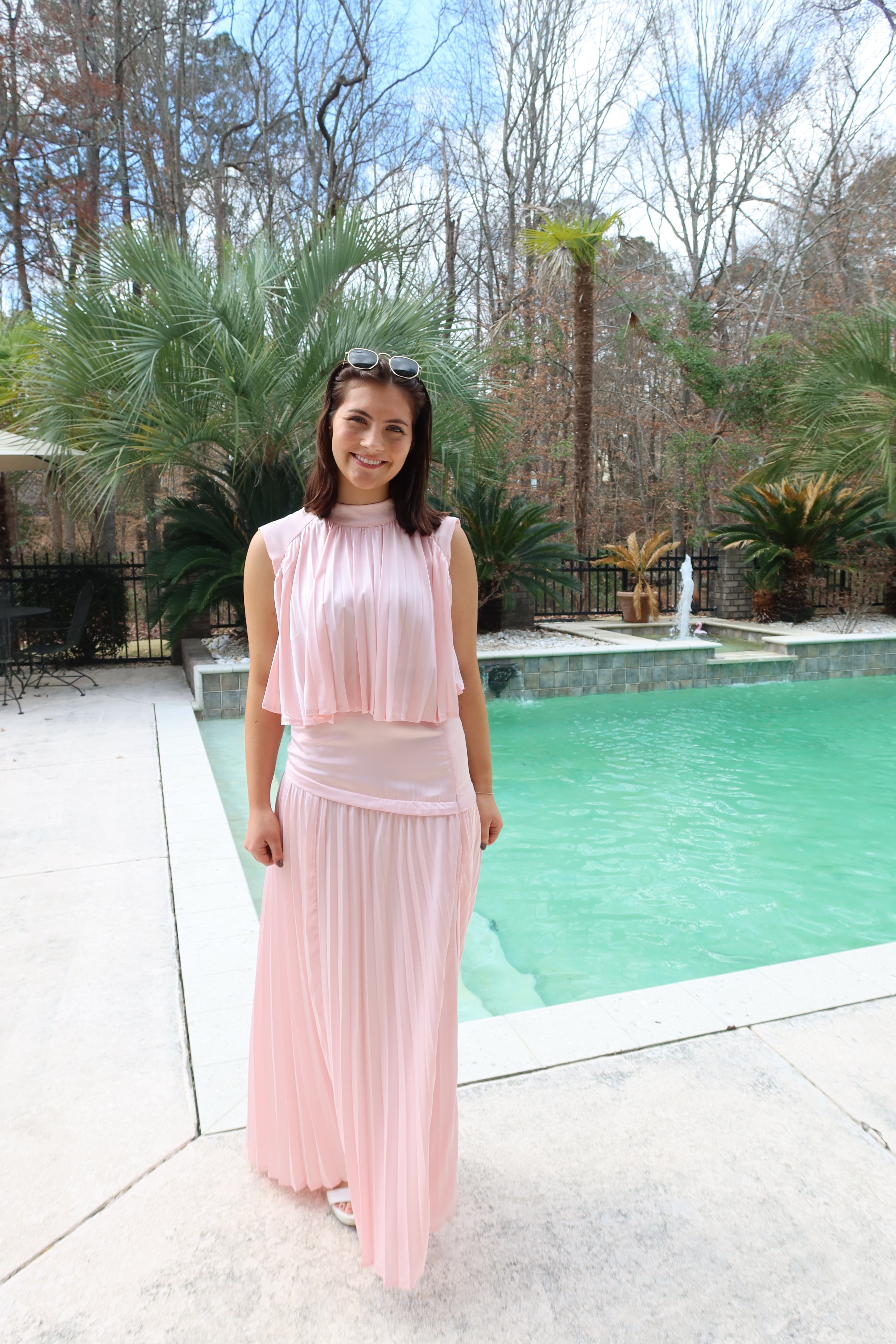 Summer House Set Top- Pink